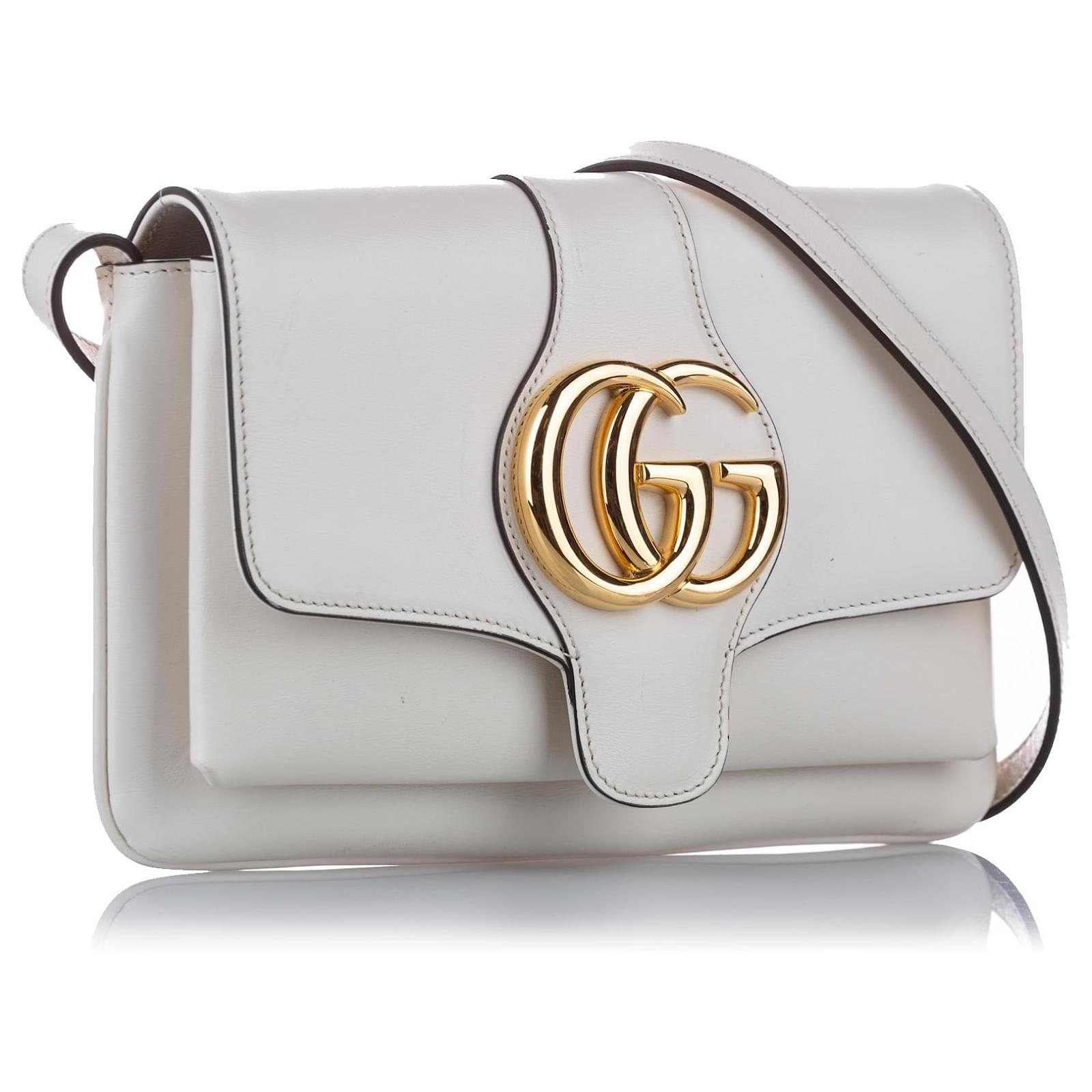 Gucci White Arli Leather Crossbody Bag Ponystyle calfskin ref.259530