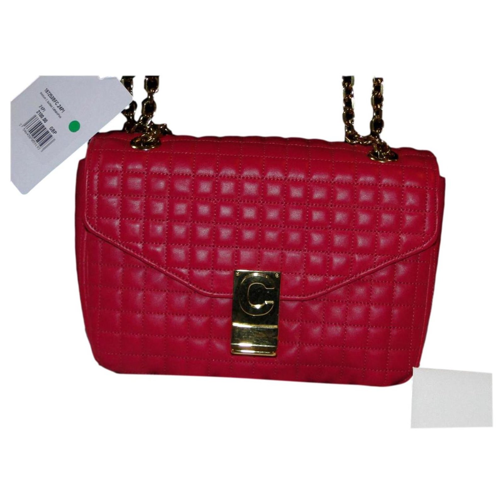 Classic Box Céline C Bag medium Pink quilted bag Nine labels