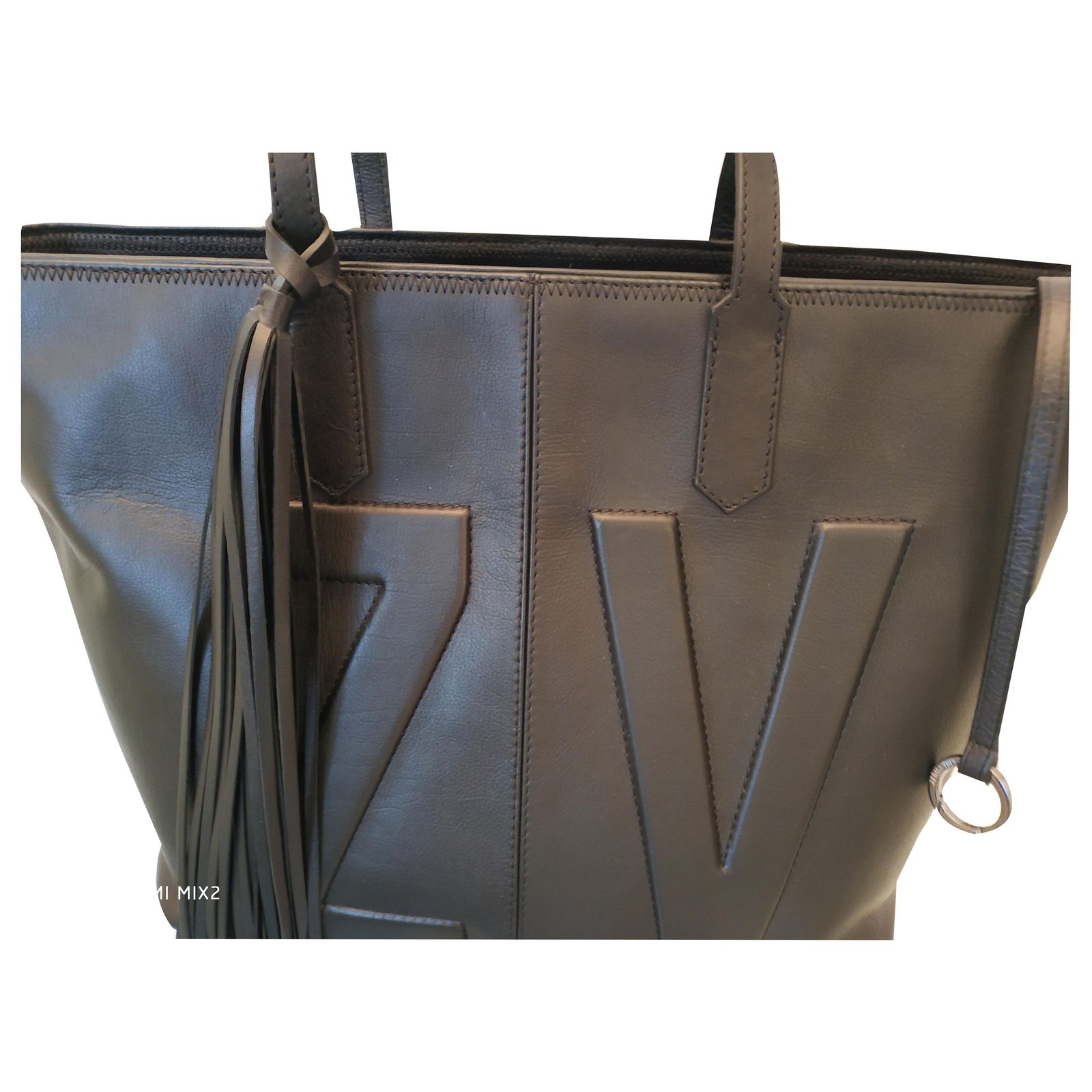 ZADIG & VOLTAIRE Damen Tote Bag aus Leder in Schwarz