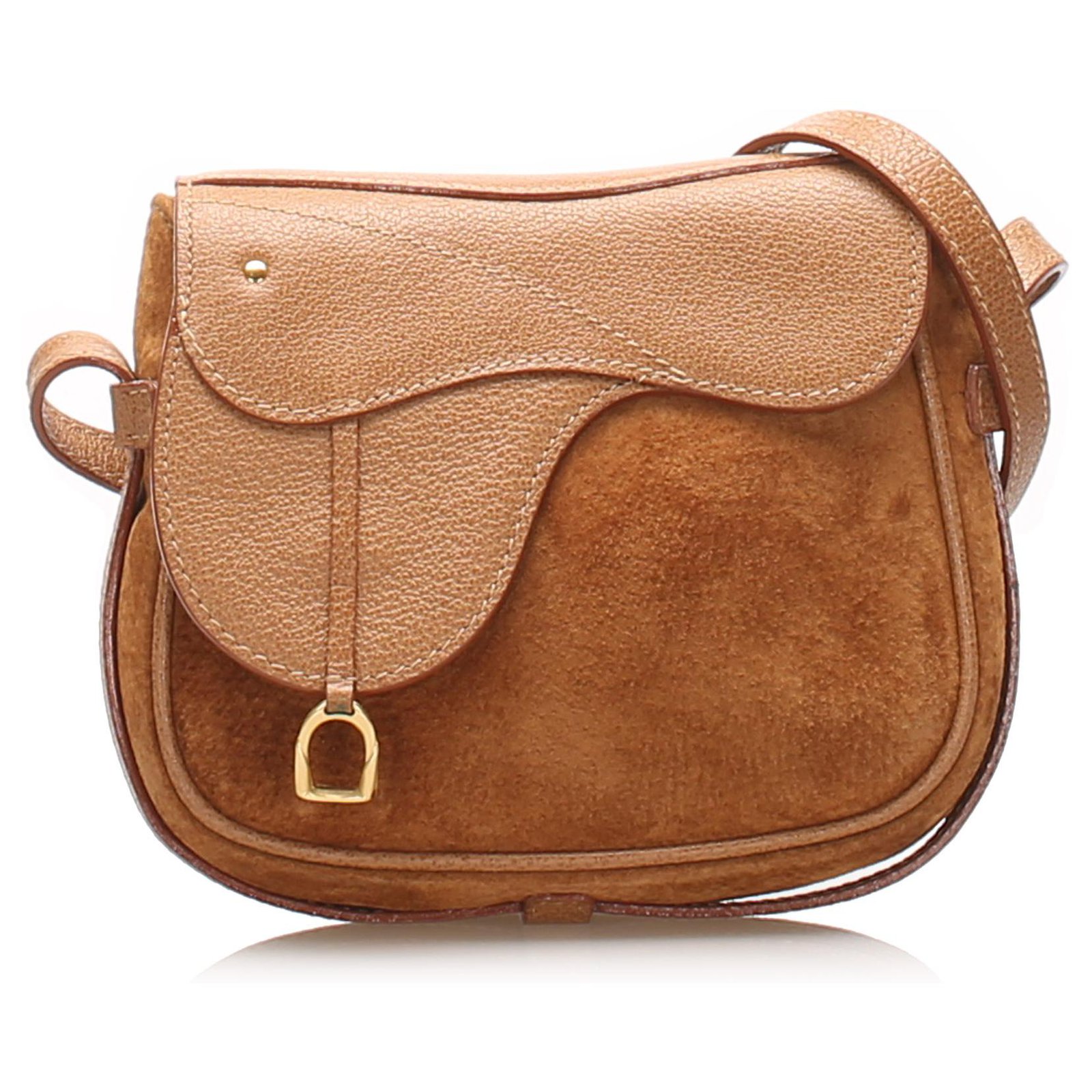 Gucci Brown Saddle Suede Belt Bag Leather Pony-style calfskin ref.261822 -  Joli Closet