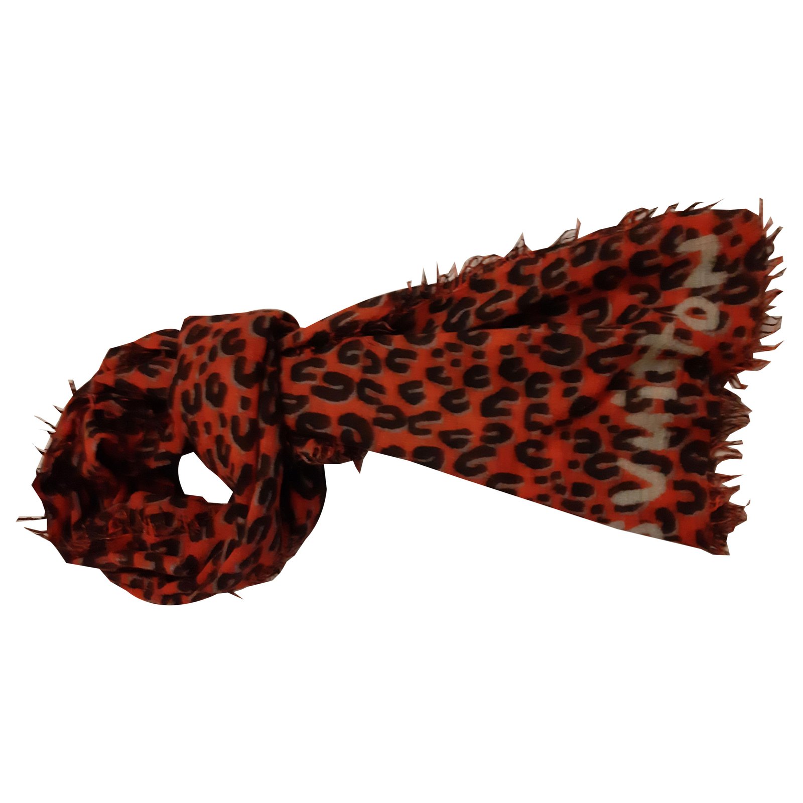 Louis Vuitton Black Animal Printed Cashmere & Silk Scarf Louis Vuitton