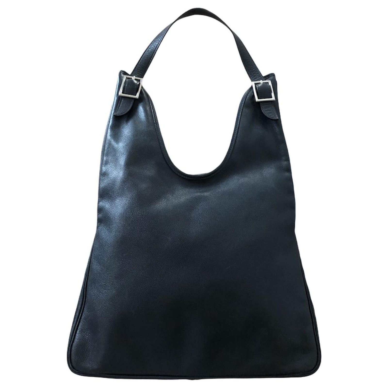 Hermès Hermes Massai bag in navy blue leather ref.262188 - Joli Closet