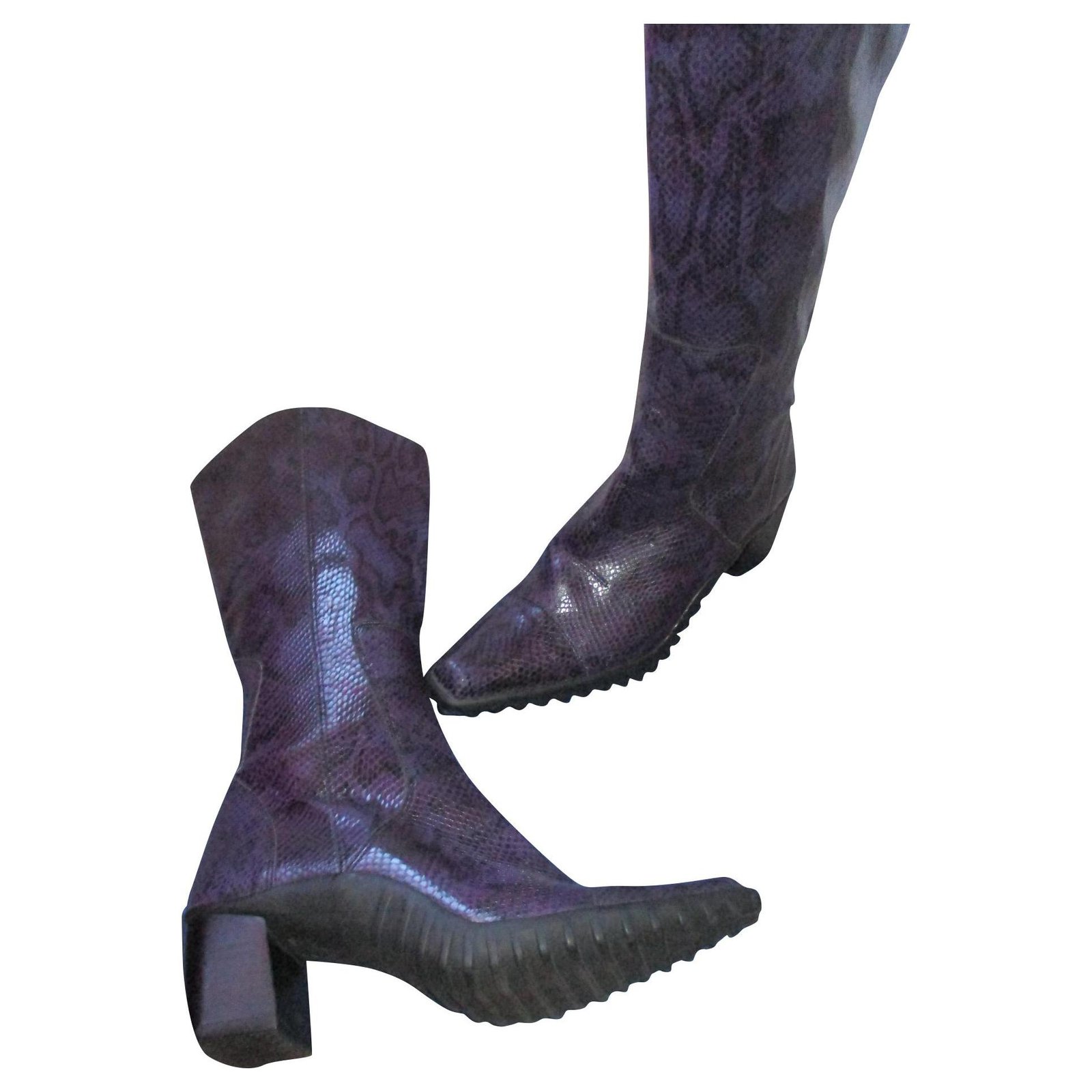 Guess Boots Purple Leather ref.262597 - Joli Closet