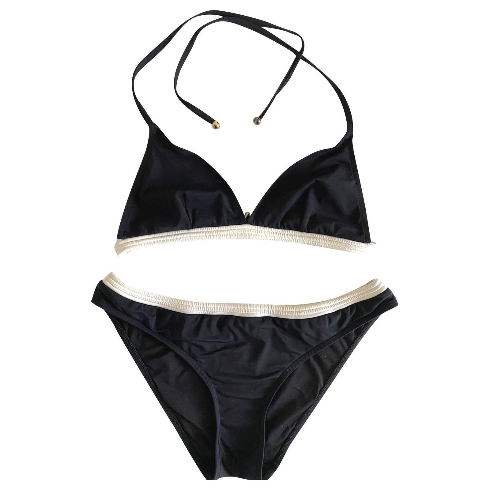 Chanel Swimwear Black White Polyamide ref.262703 - Joli Closet