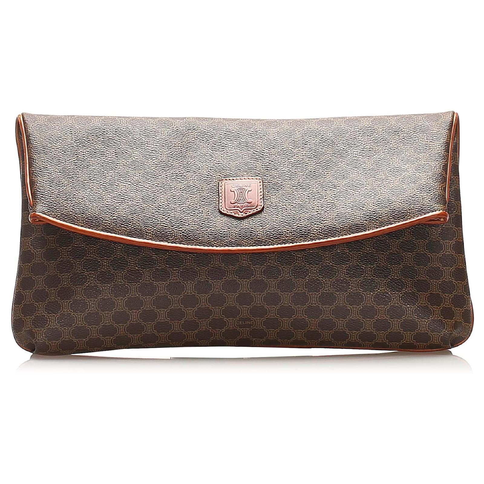 celine canvas clutch