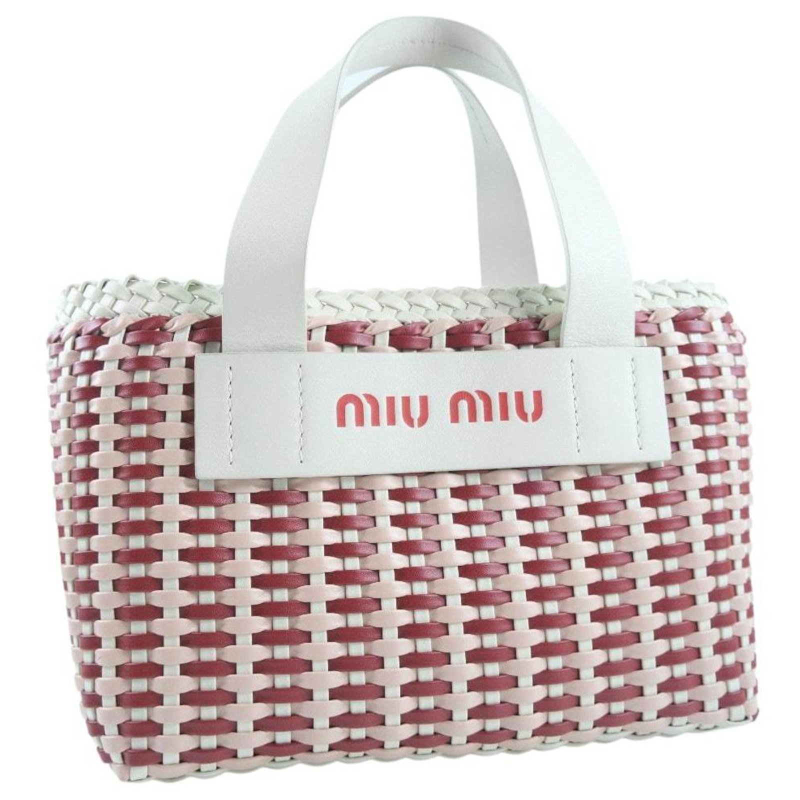 miu miu woven bag