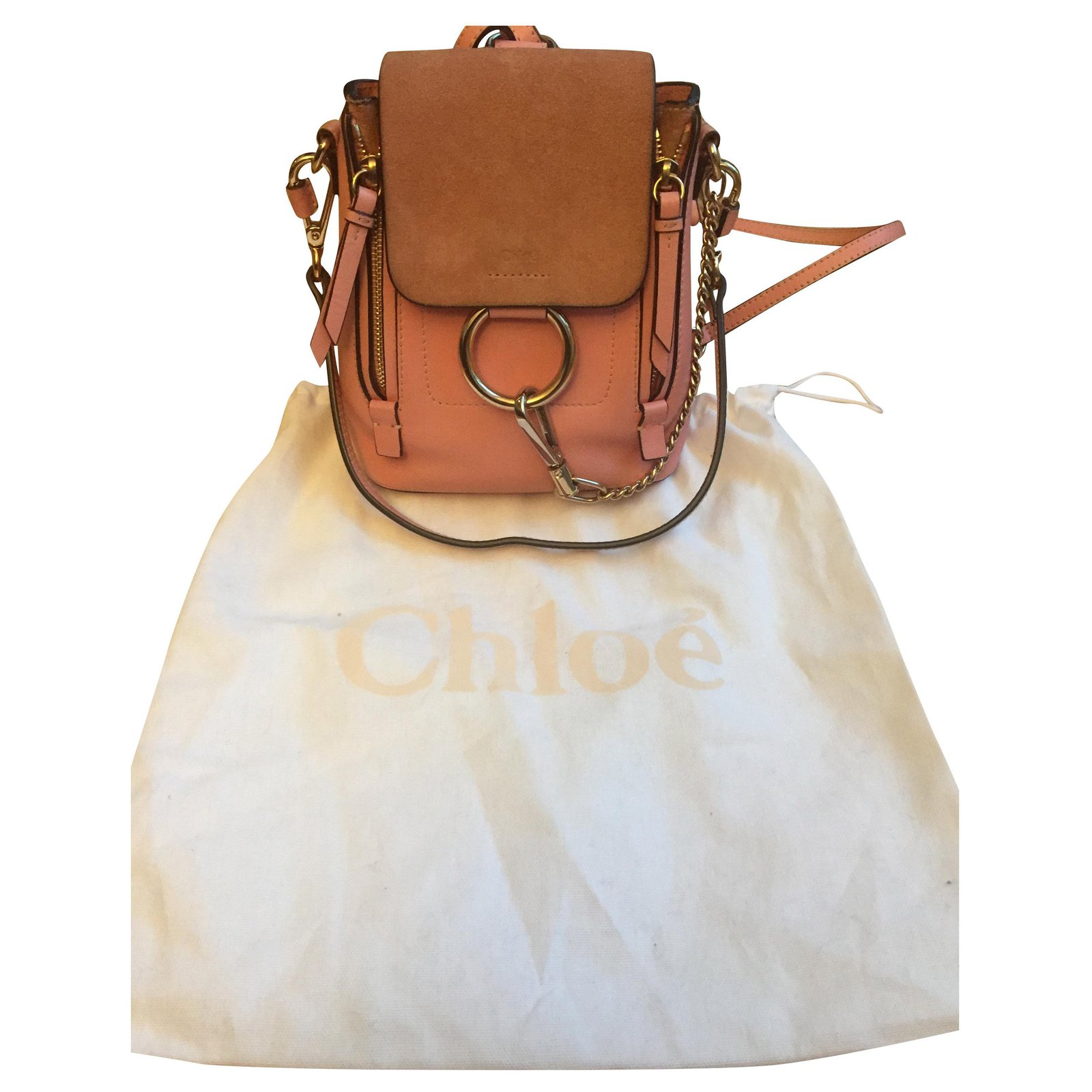 Chloé mini Faye backpack Leather ref.262976 - Joli Closet