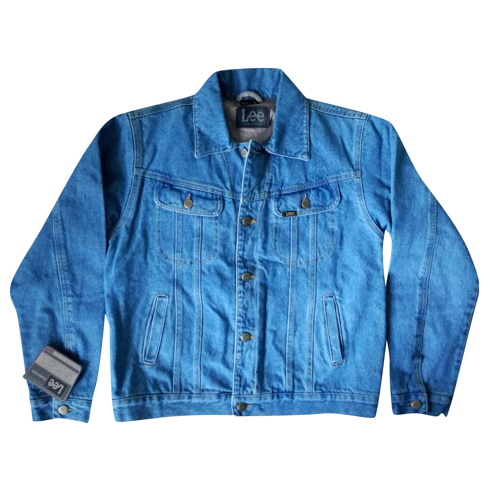 LEE Blue Vintage Denim Jeans Slim Fit Jacket Size XL | eBay