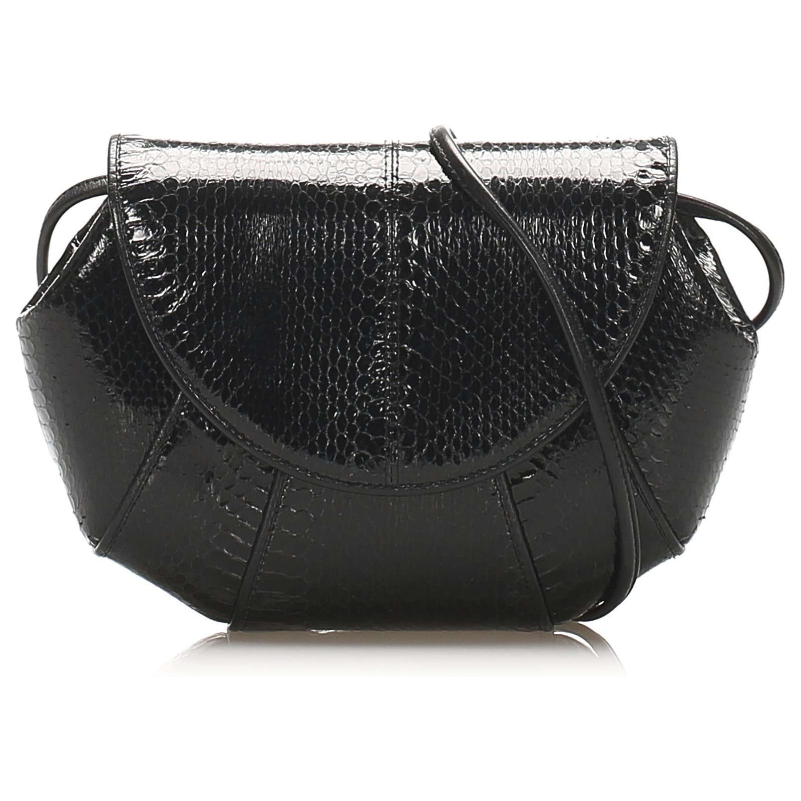 Vintage Black Snake order Skin Crossbody Bag