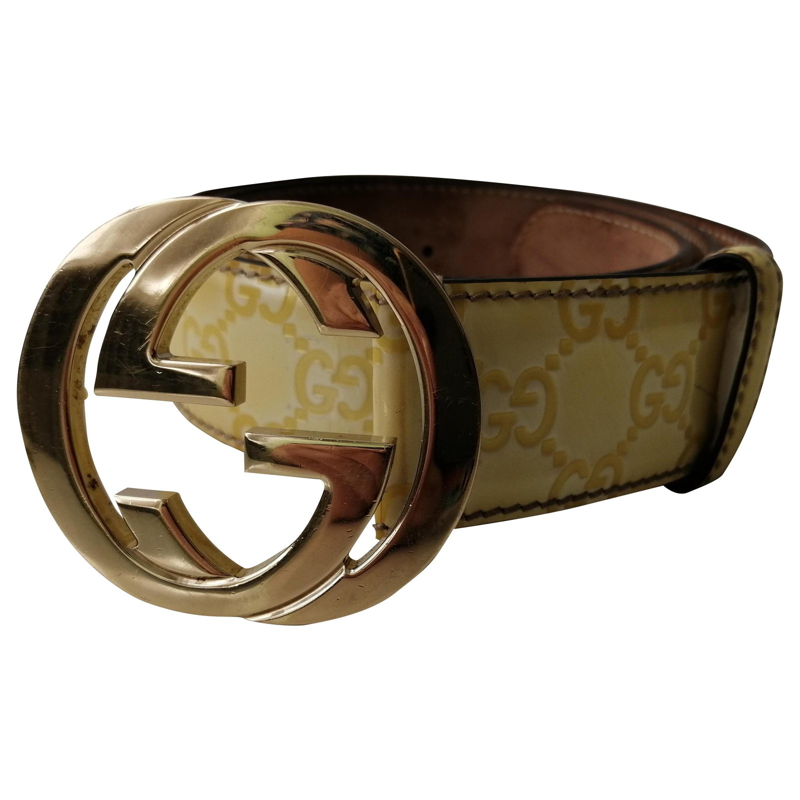 Gucci belt sale yellow