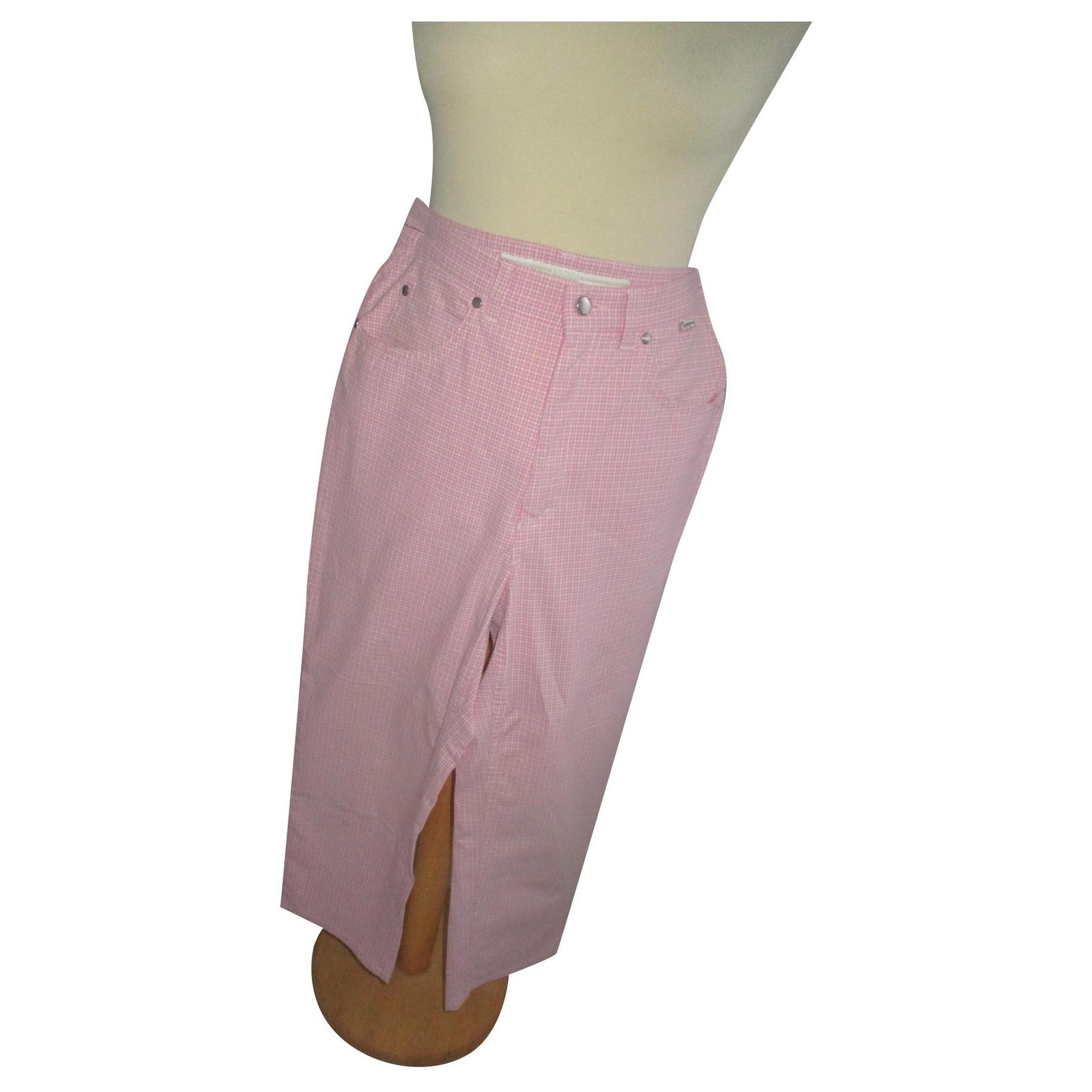 Escada Pants, leggings Pink Cotton ref.264800 - Joli Closet
