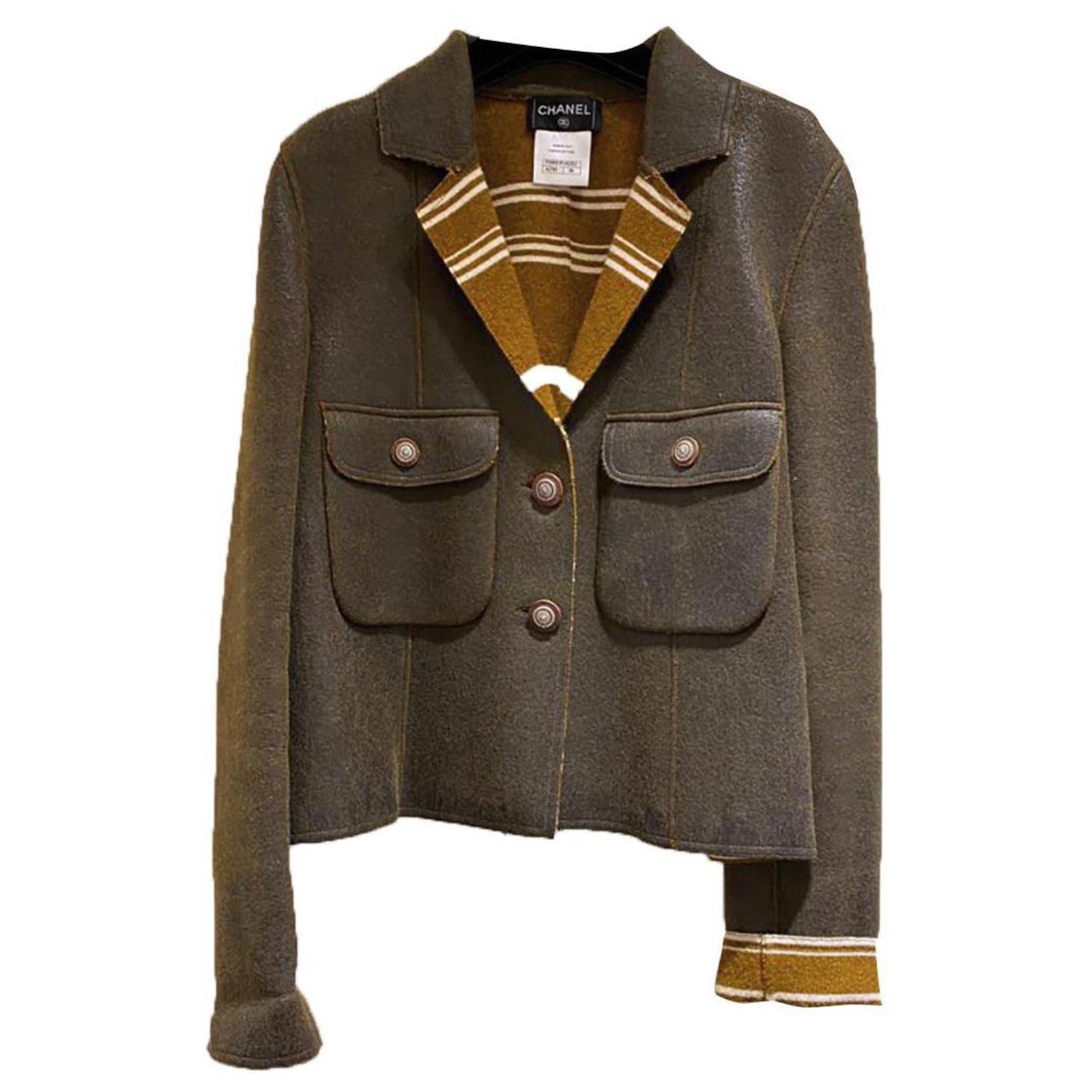 Chanel rare Paris-Dallas faux leather jacket Multiple colors Cashmere  ref.265292 - Joli Closet