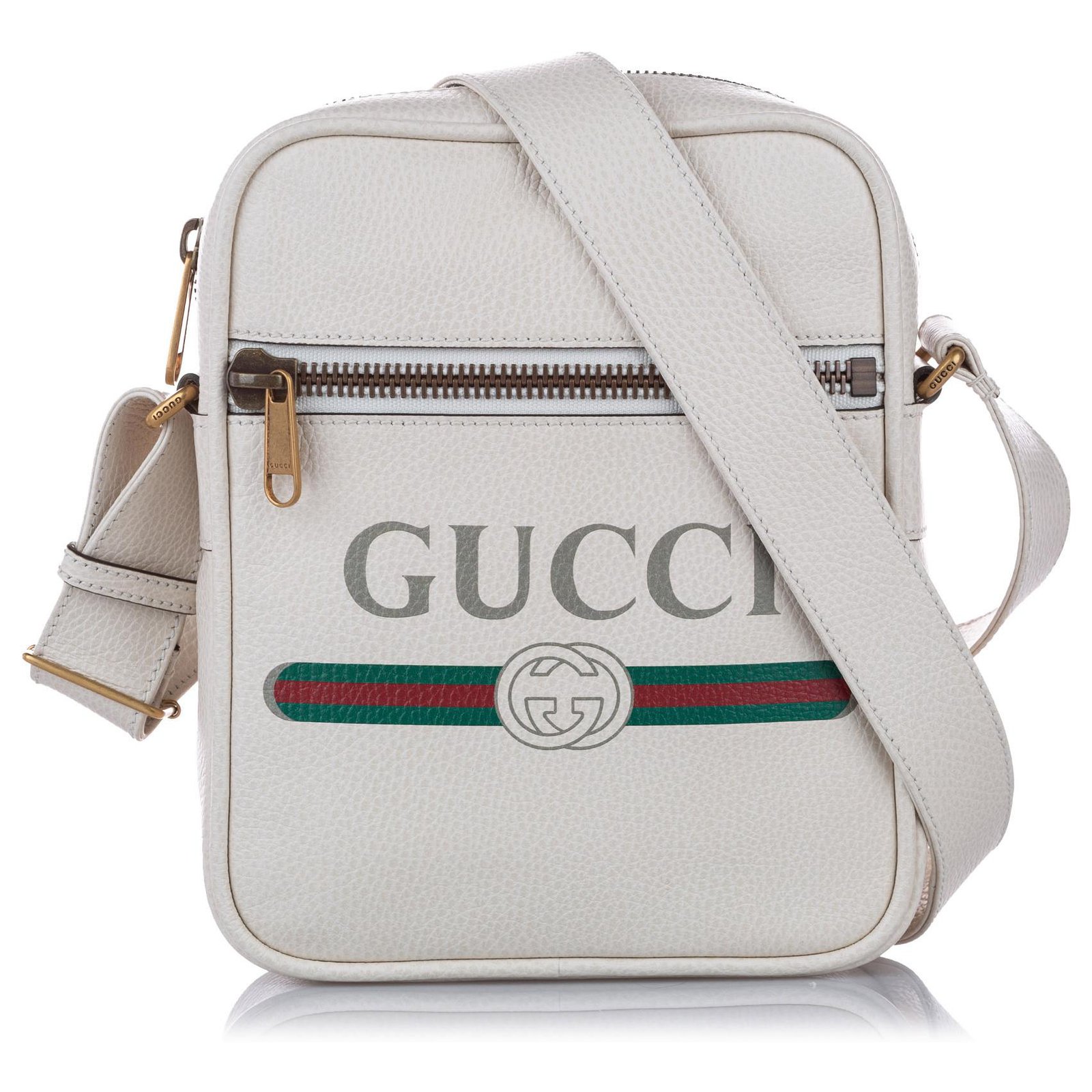 bandolera de cuero con logo Gucci Multicolor ref.265793 - Joli Closet