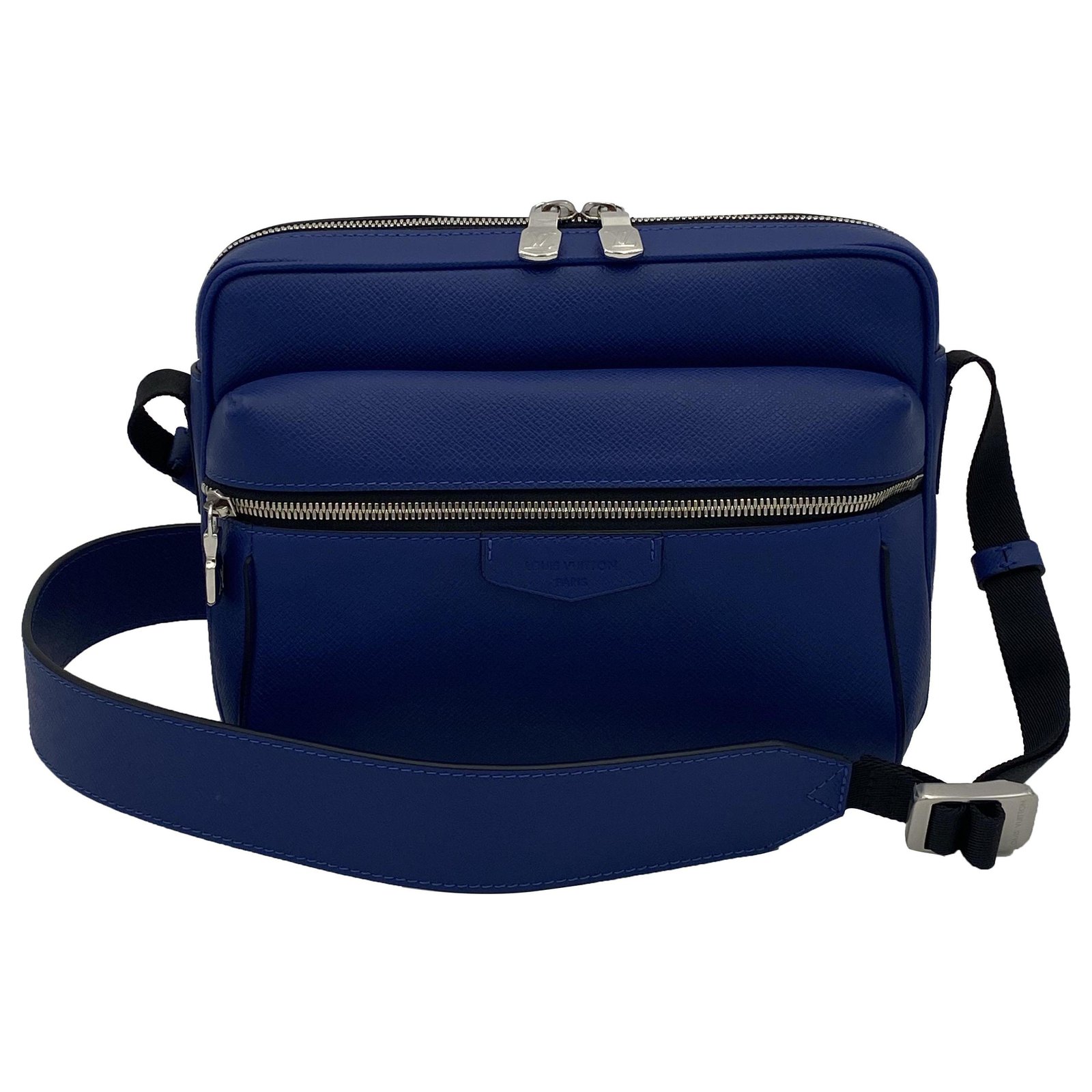 Shoulder bag LOUIS VUITTON messenger outdoor PM cobalt blue Leather  ref.265959 - Joli Closet