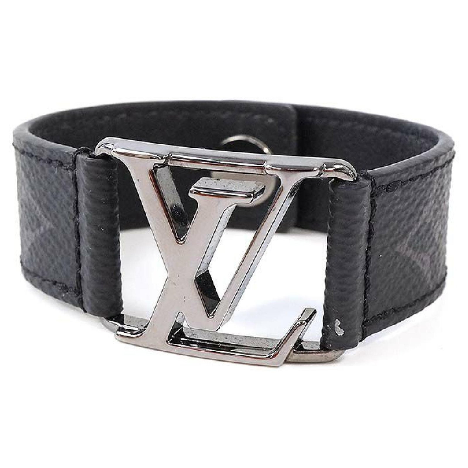 Louis Vuitton bracciale hockenheim Monogram eclipse canvas Bracciale da  uomo M6295E nero ref.266358 - Joli Closet