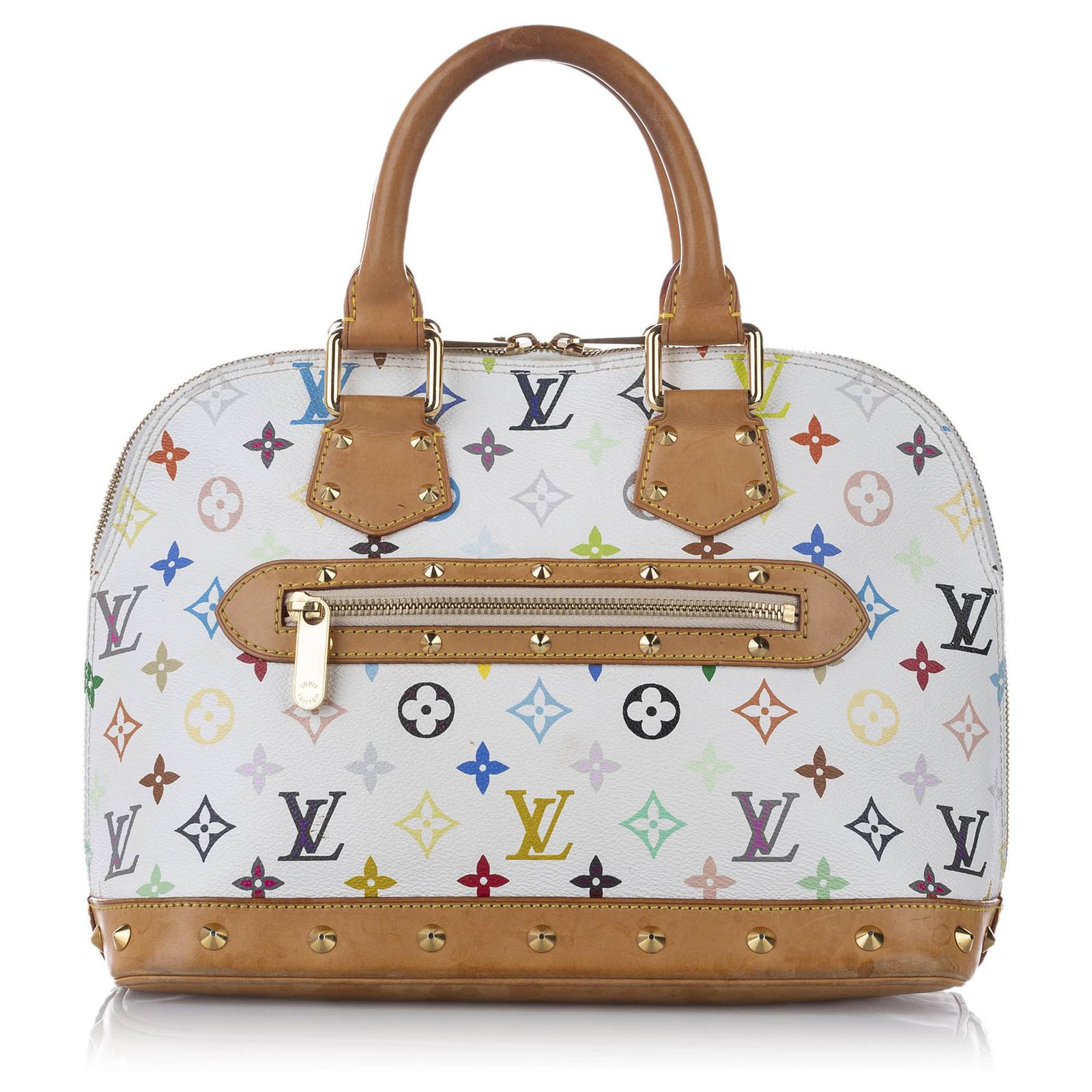 Louis Vuitton White Monogram Multicolore Alma PM Cloth ref.945592 - Joli  Closet