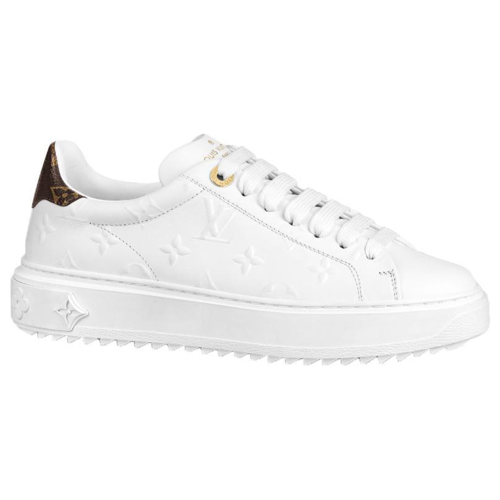 Louis Vuitton Time Out Sneaker White. Size 38.0