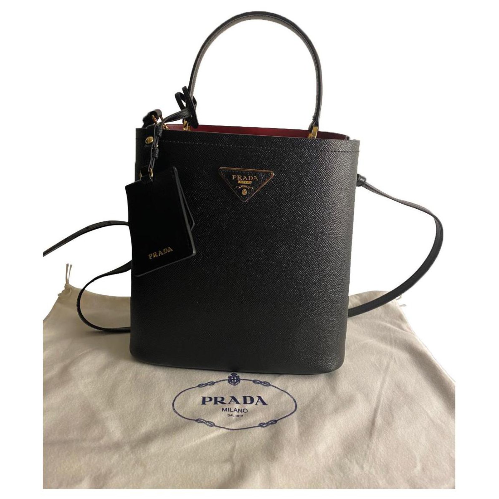 Prada Panier Saffiano Leather Small Bag