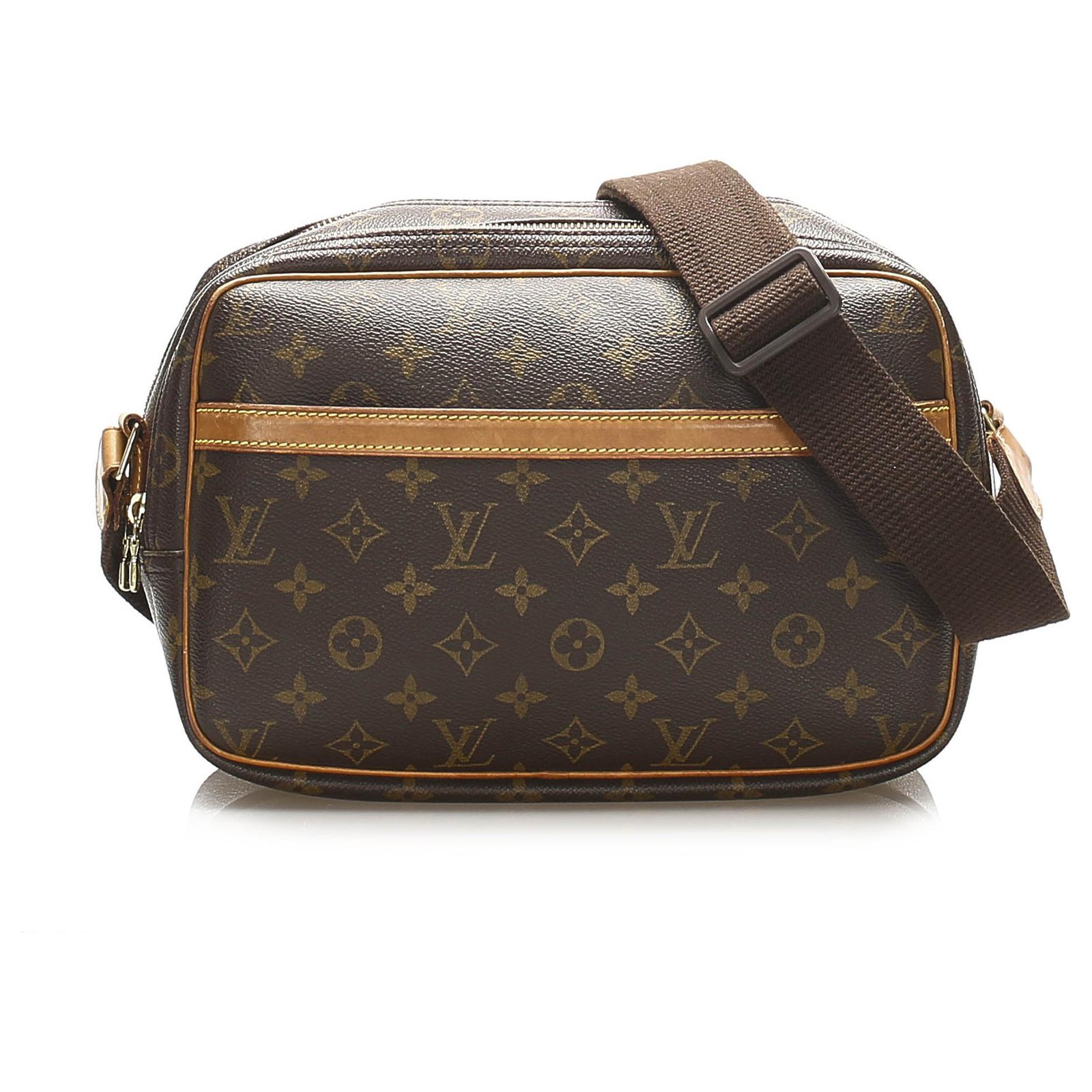 Louis Vuitton Reporter pm Brown Cloth ref.784311 - Joli Closet