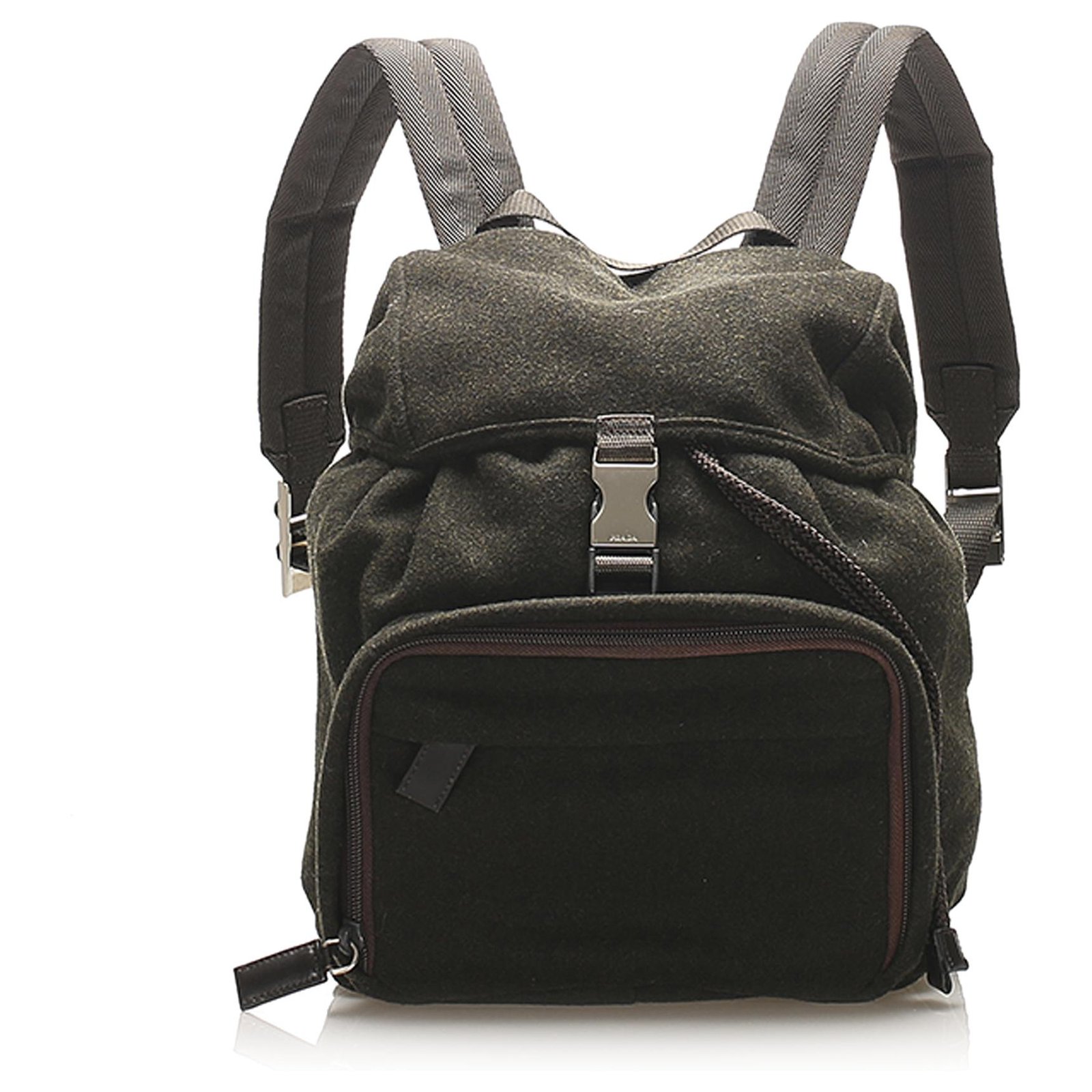 Prada on sale canvas backpack