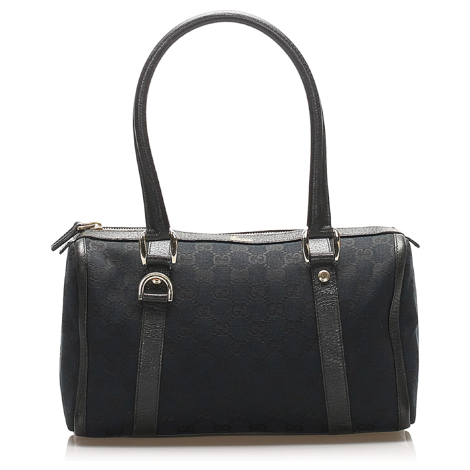 gucci black boston bag