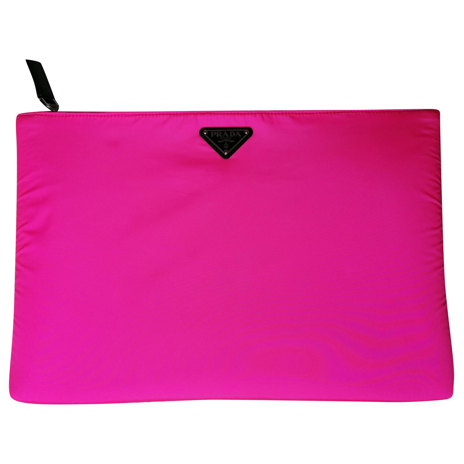 Prada Maxi neon pouch Pink Nylon  - Joli Closet