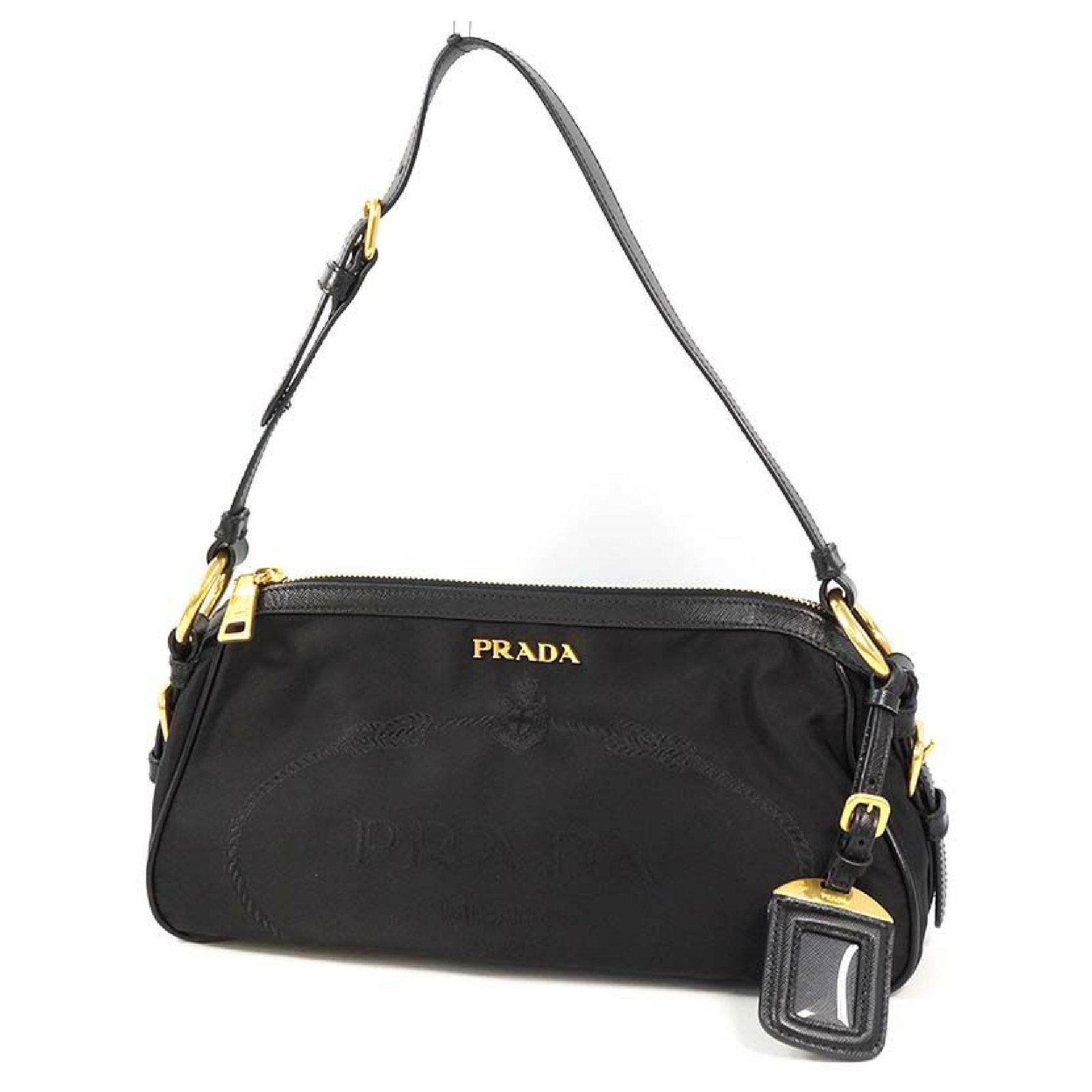 Authentic Prada nylon black tote bag, Bags