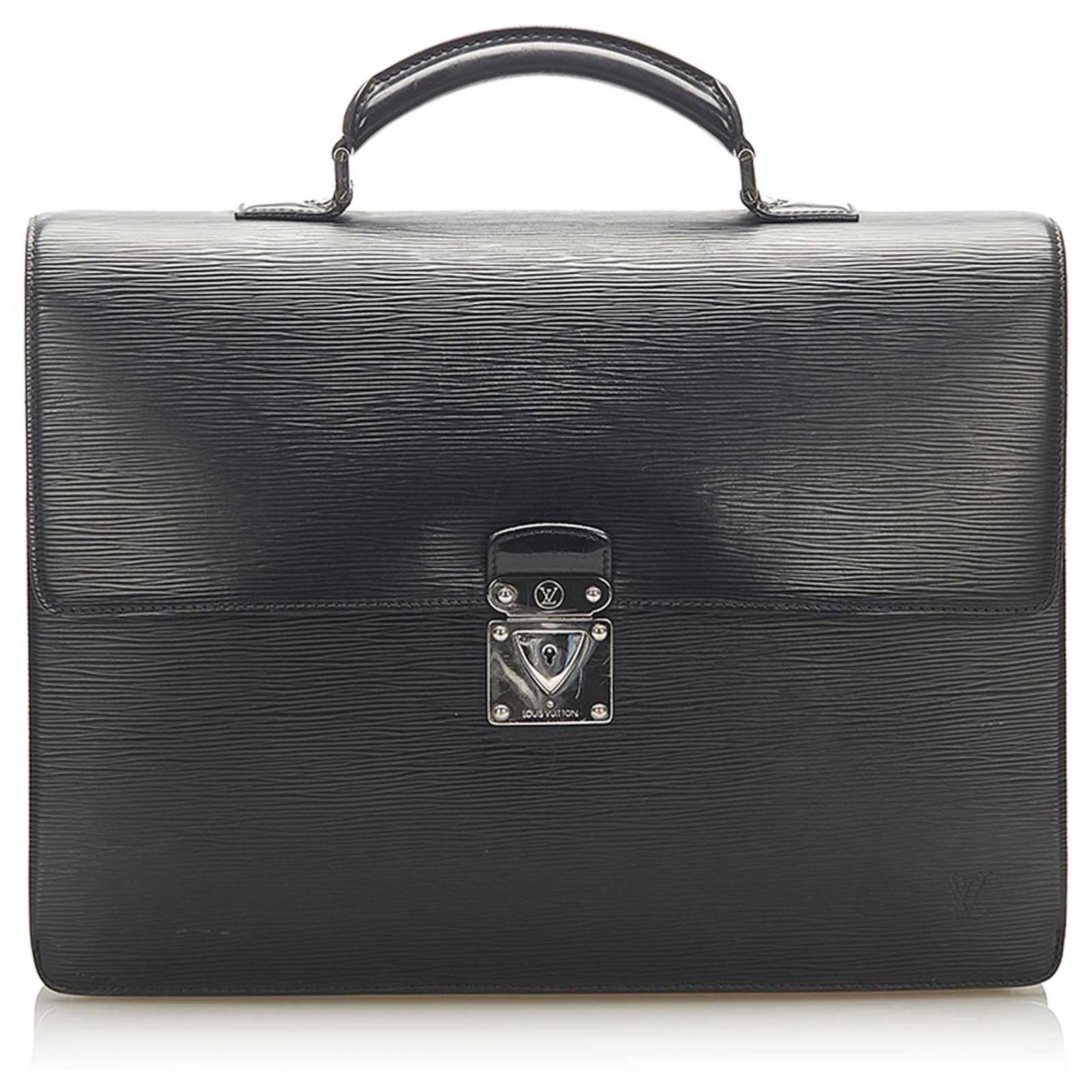 Louis Vuitton Black Epi Robusto 1 Briefcase Leather ref.269408 - Joli Closet