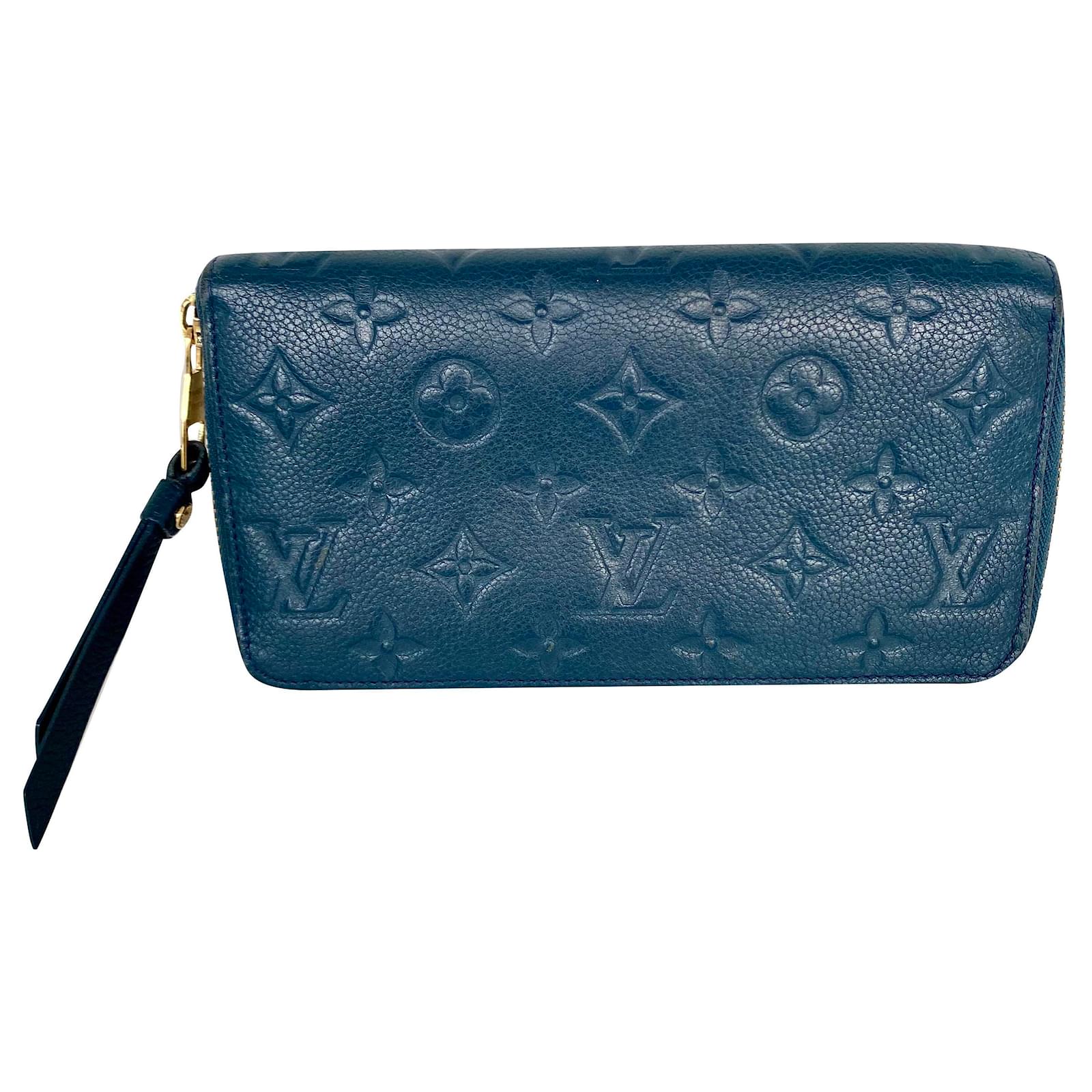 Louis Vuitton portafogli Blu Pelle ref.269447 - Joli Closet