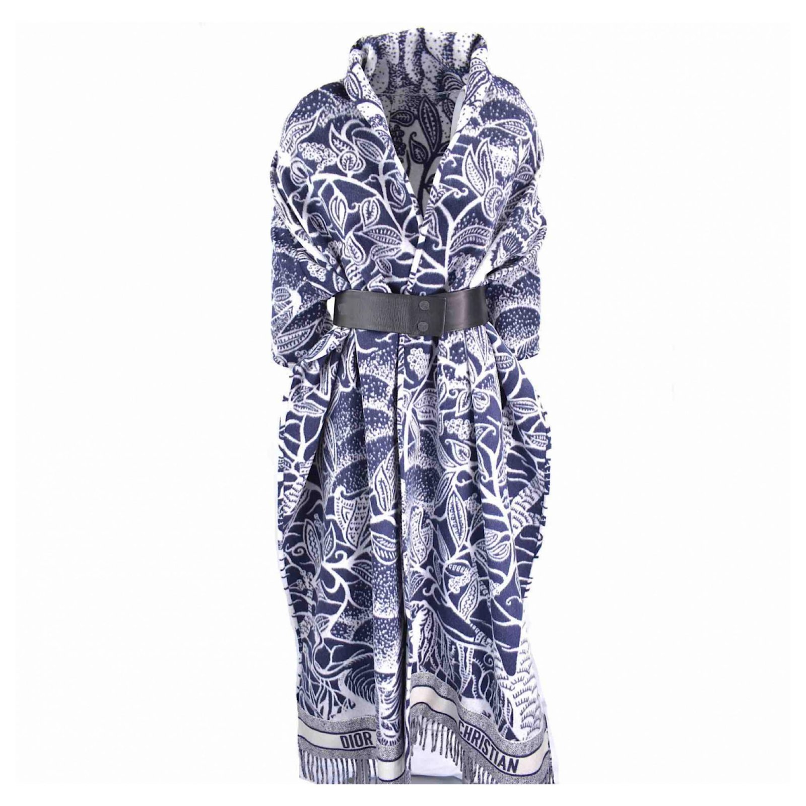 Christian Dior Coats, Outerwear Blue Wool ref.269507 - Joli