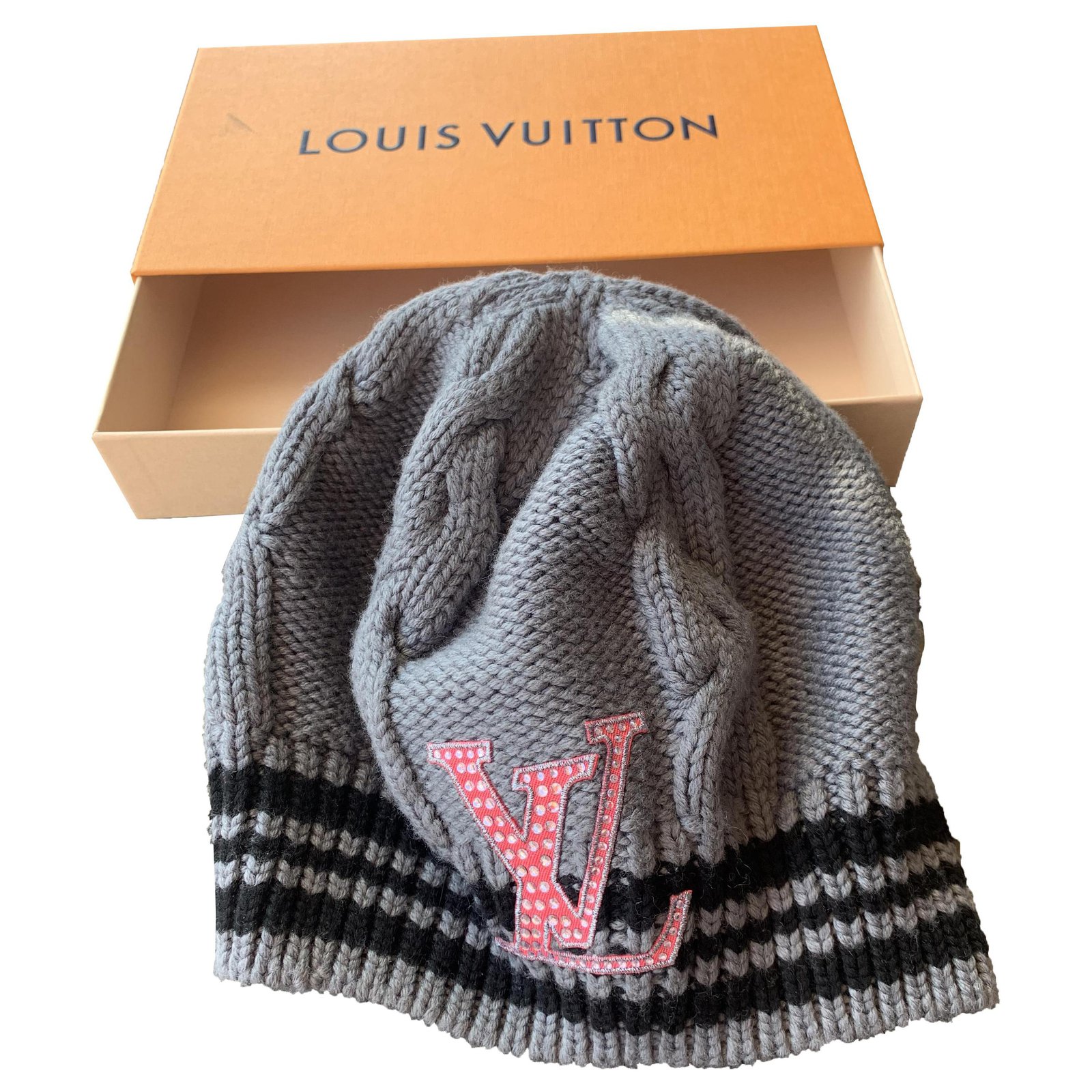 LOUIS VUITTON Damen Hut/Mütze aus Wolle in Grau