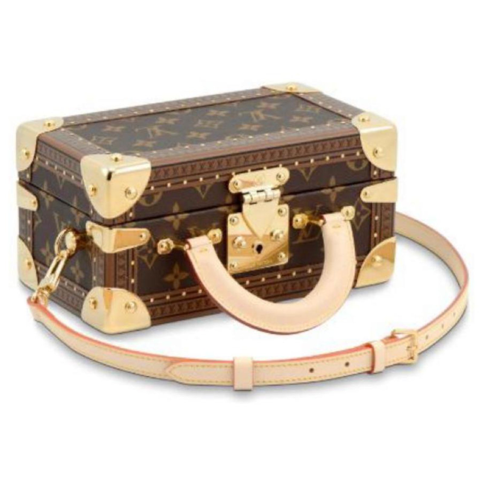 Louis Vuitton Valisette Trésor Handbag Monogram Leather In Brown