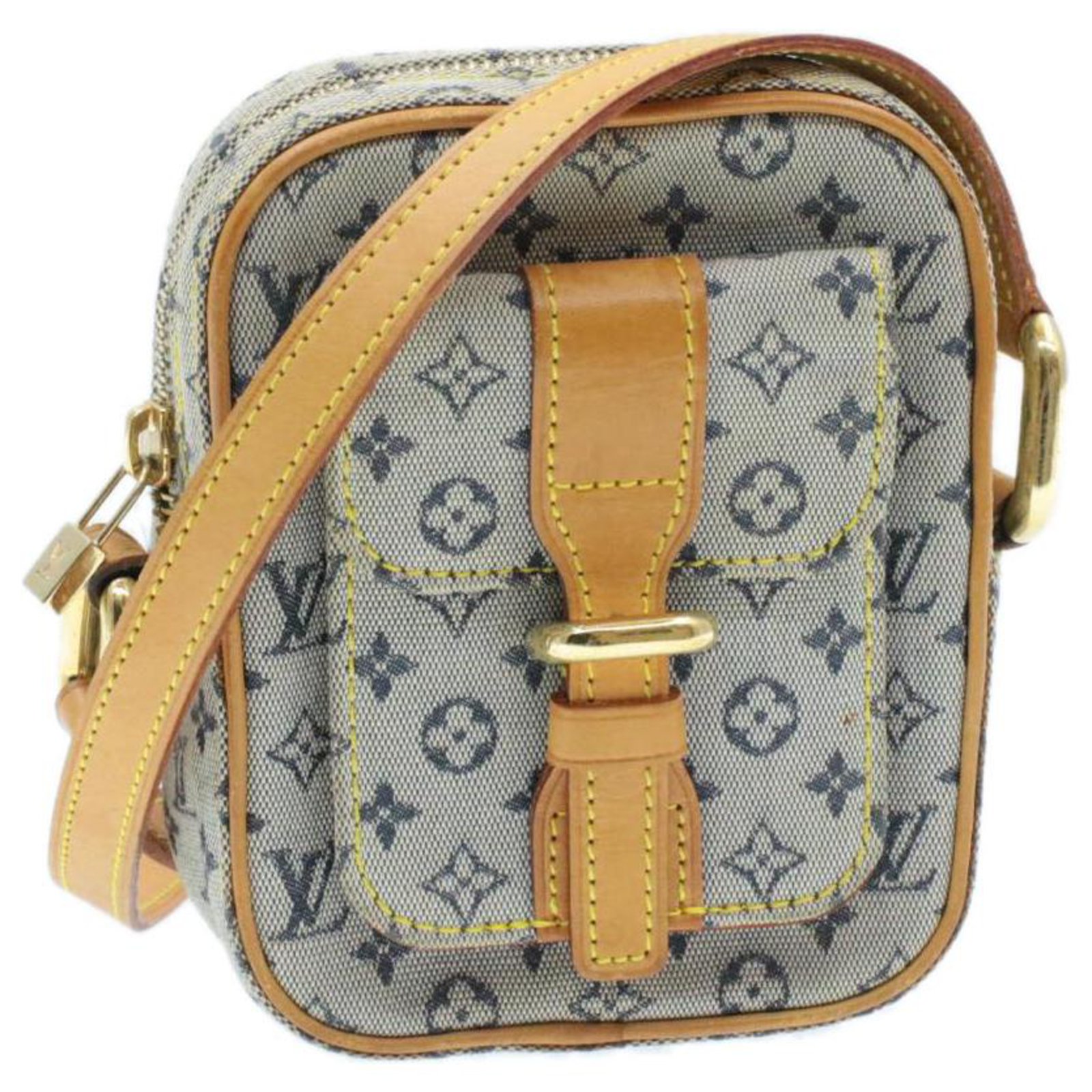 Louis Vuitton, Bags, Louis Vuitton Blue Monogram Mini Lin Shoulder Bag