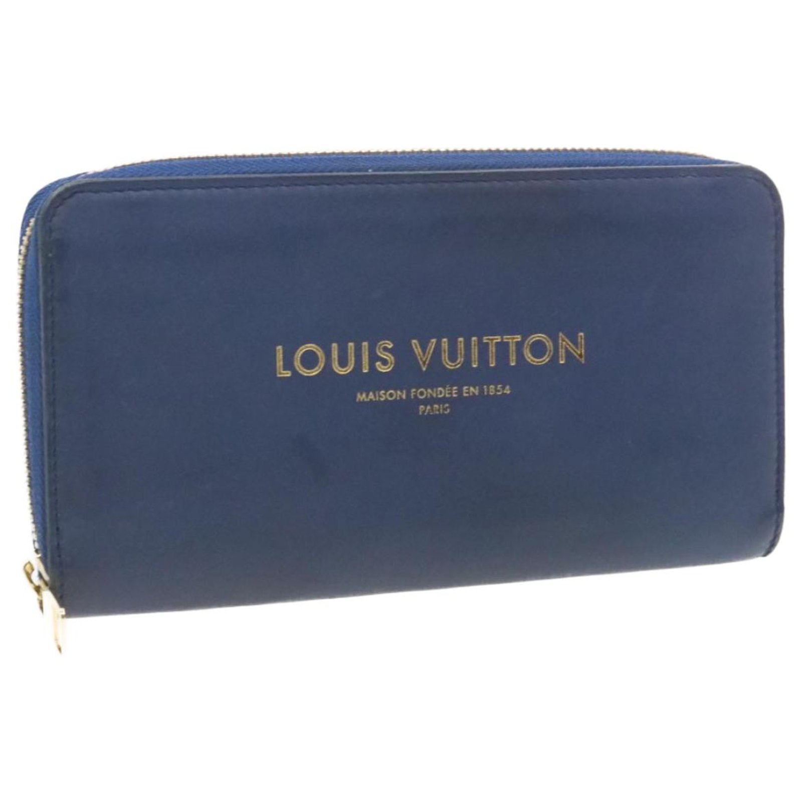 Louis Vuitton Panam Line Zippy Wallet Blue Long Wallet M Lv Auth Hk017 Cloth Ref Joli Closet