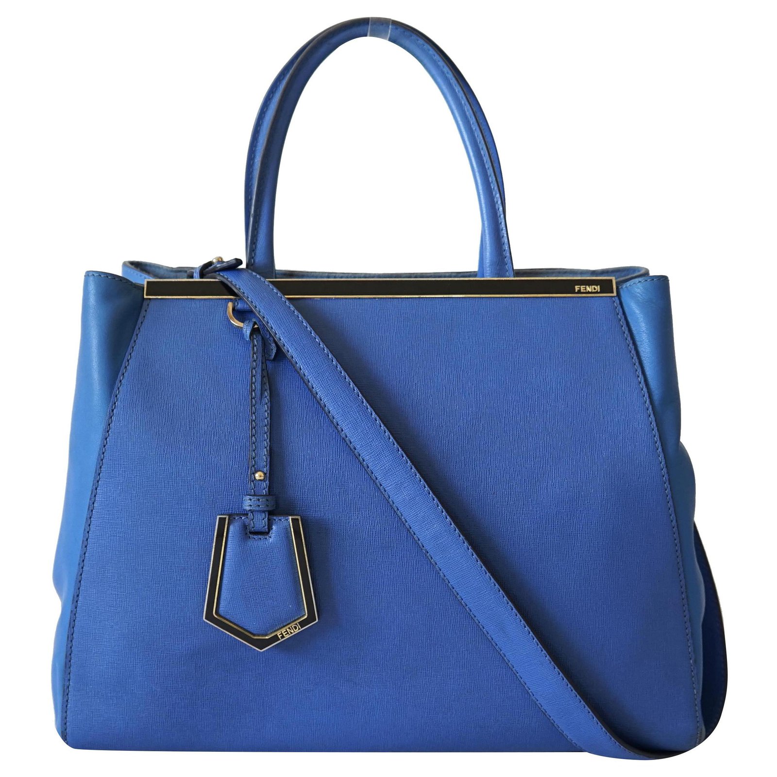 Fendi Handbags Blue Leather ref.272039 - Joli Closet