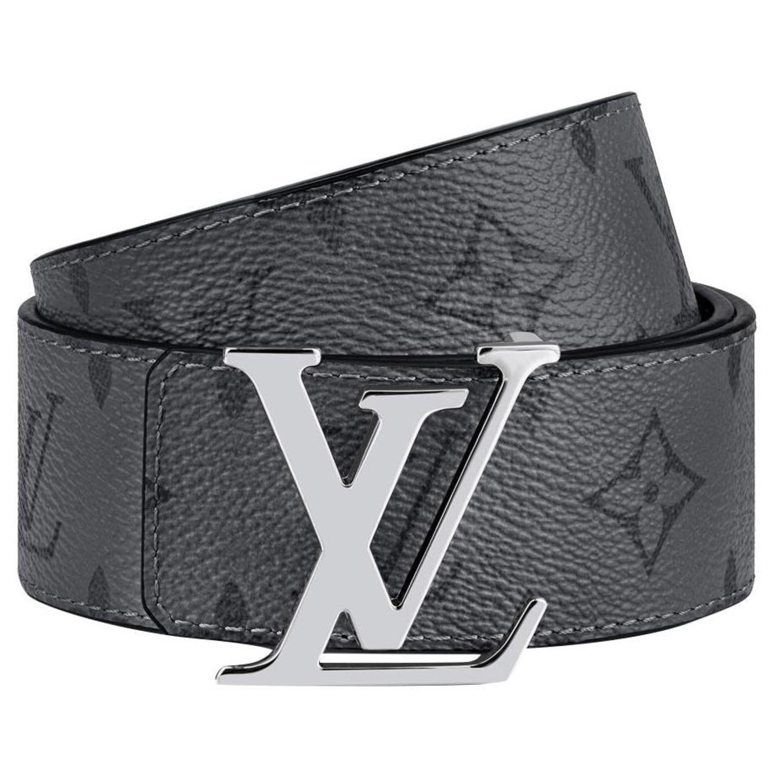 Shape leather belt Louis Vuitton Silver size 90 cm in Leather - 34634347