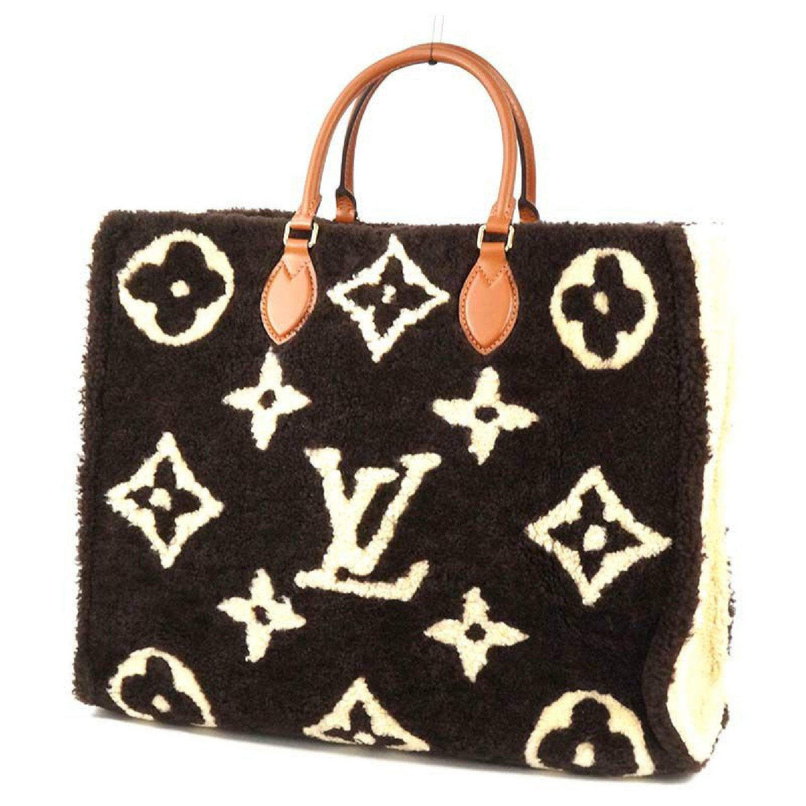 Louis Vuitton Onthego Teddy Monogram Shearling Tote Bag