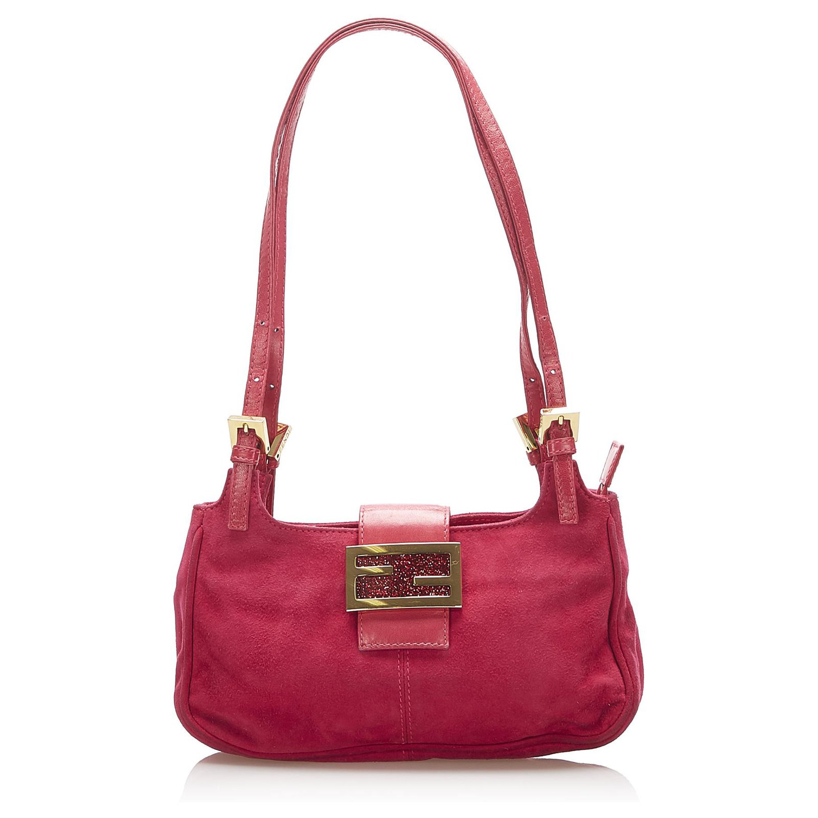 Pink suede clearance shoulder bag