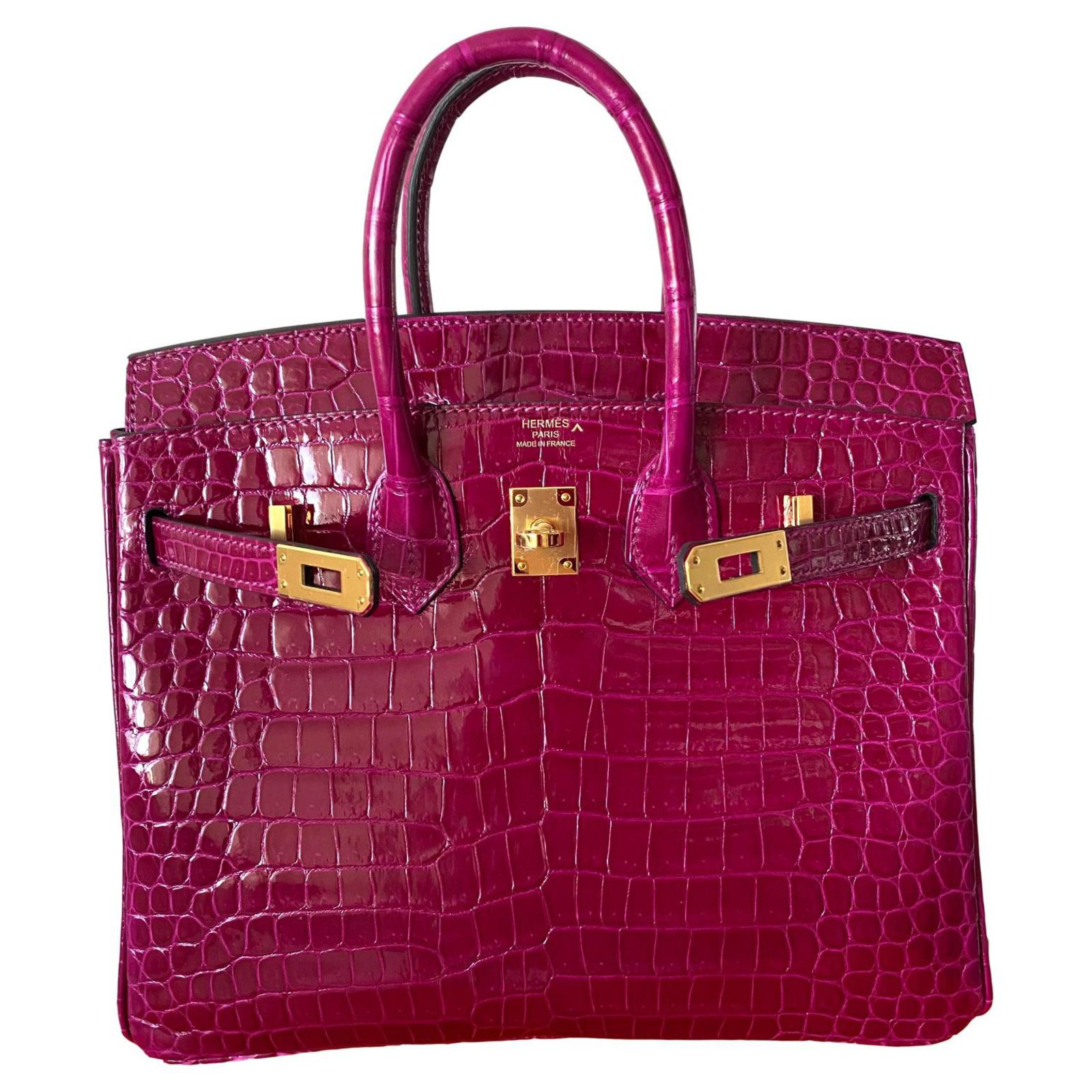 Birkin 25 leather tote Hermès Pink in Leather - 35514360