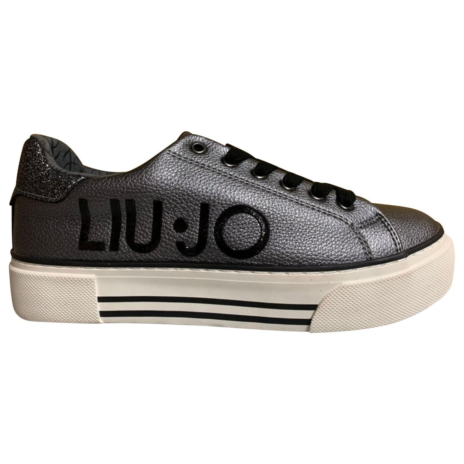 Liu.Jo Sneakers Grey Leather ref.272637 Joli Closet