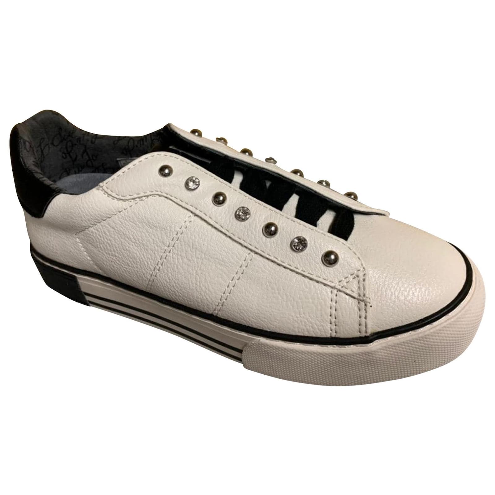 Liu-Jo Sneakers Donna Bianche Scarpe Platform 4.5 Sportive Bianche E B-  CommercioVirtuoso.it