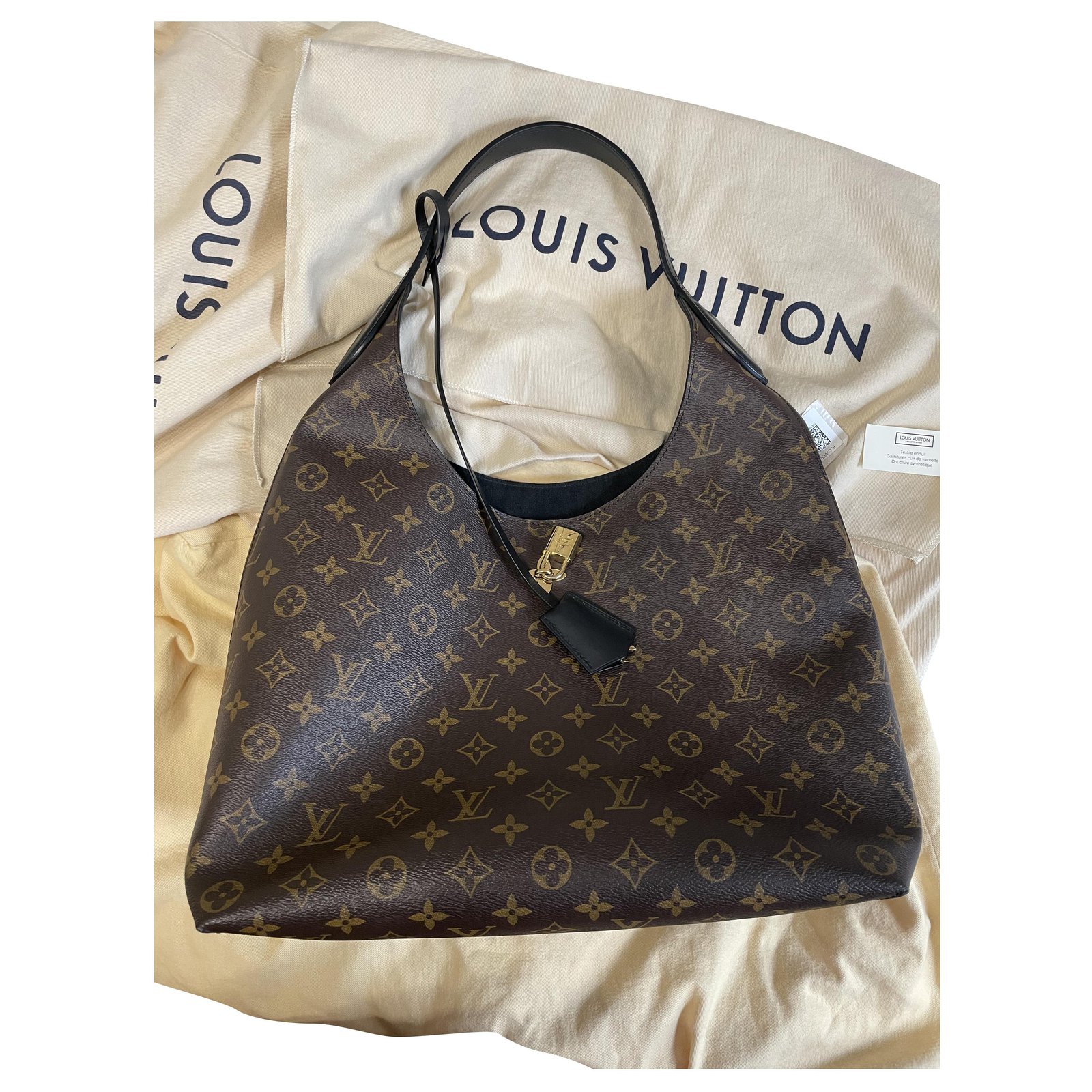 Louis Vuitton Monogram Canvas Flower Hobo Bag Louis Vuitton