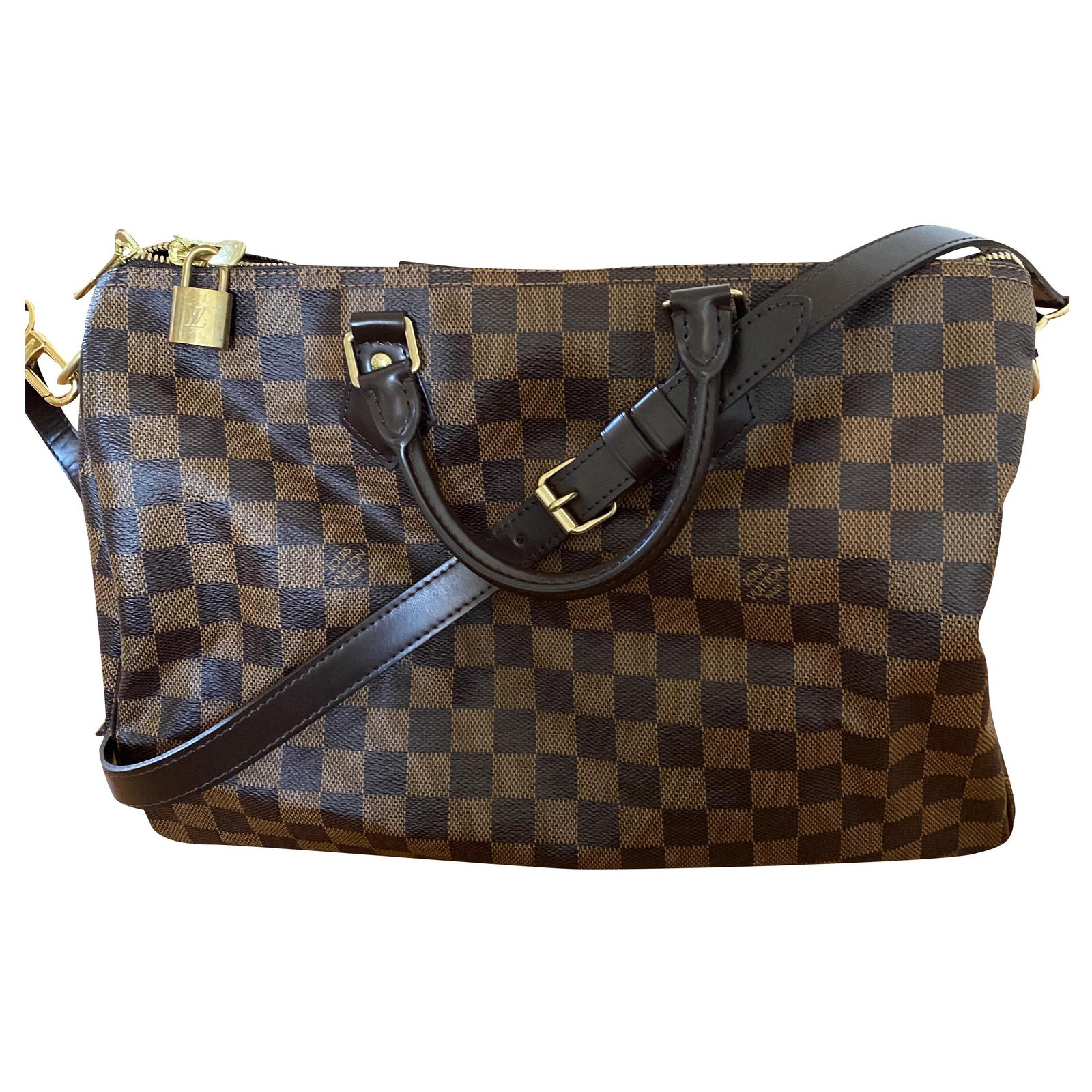 Louis Vuitton Speedy Shoulder Strap Handbag