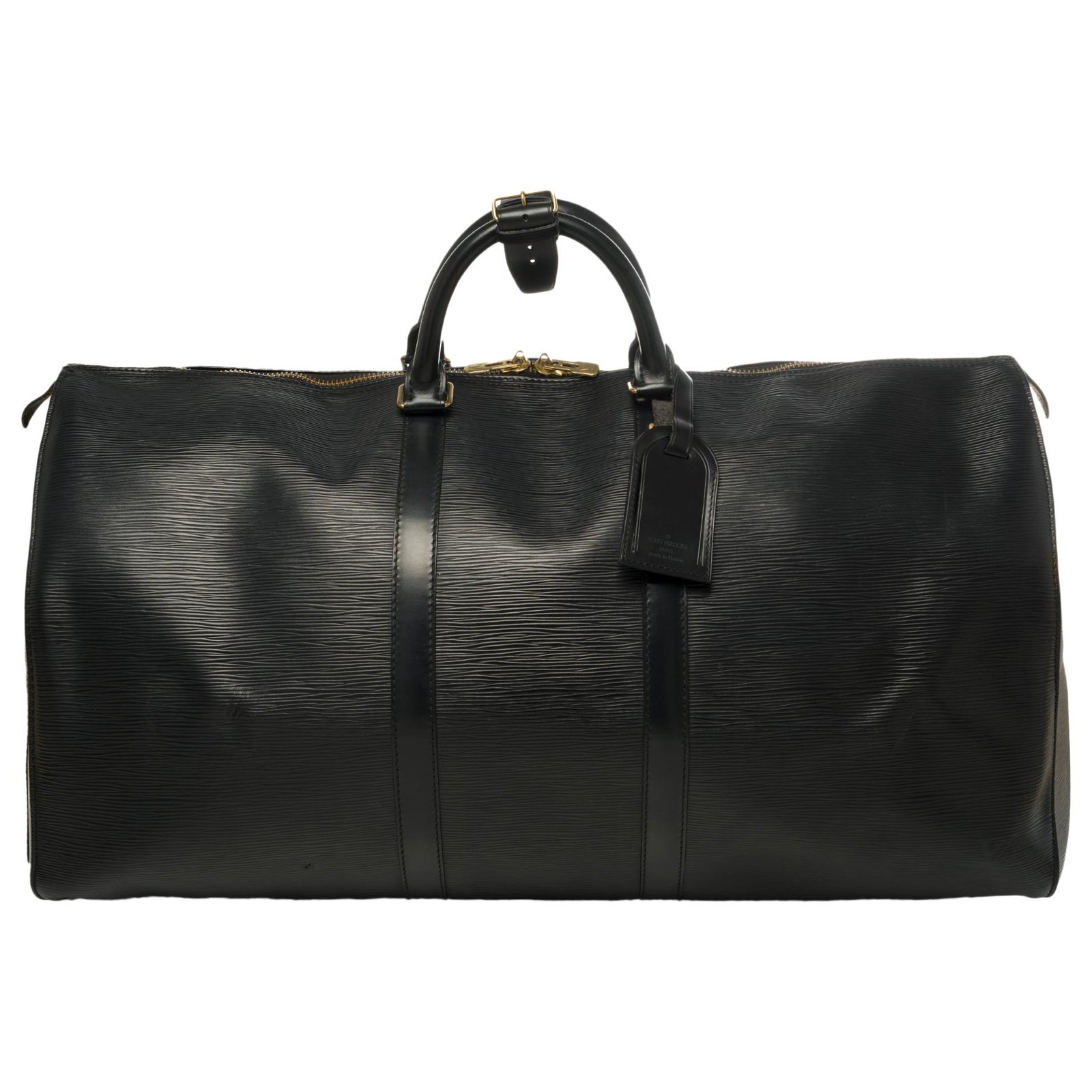 Shop for Louis Vuitton Black Epi Leather Keepall 50 cm Duffle Bag