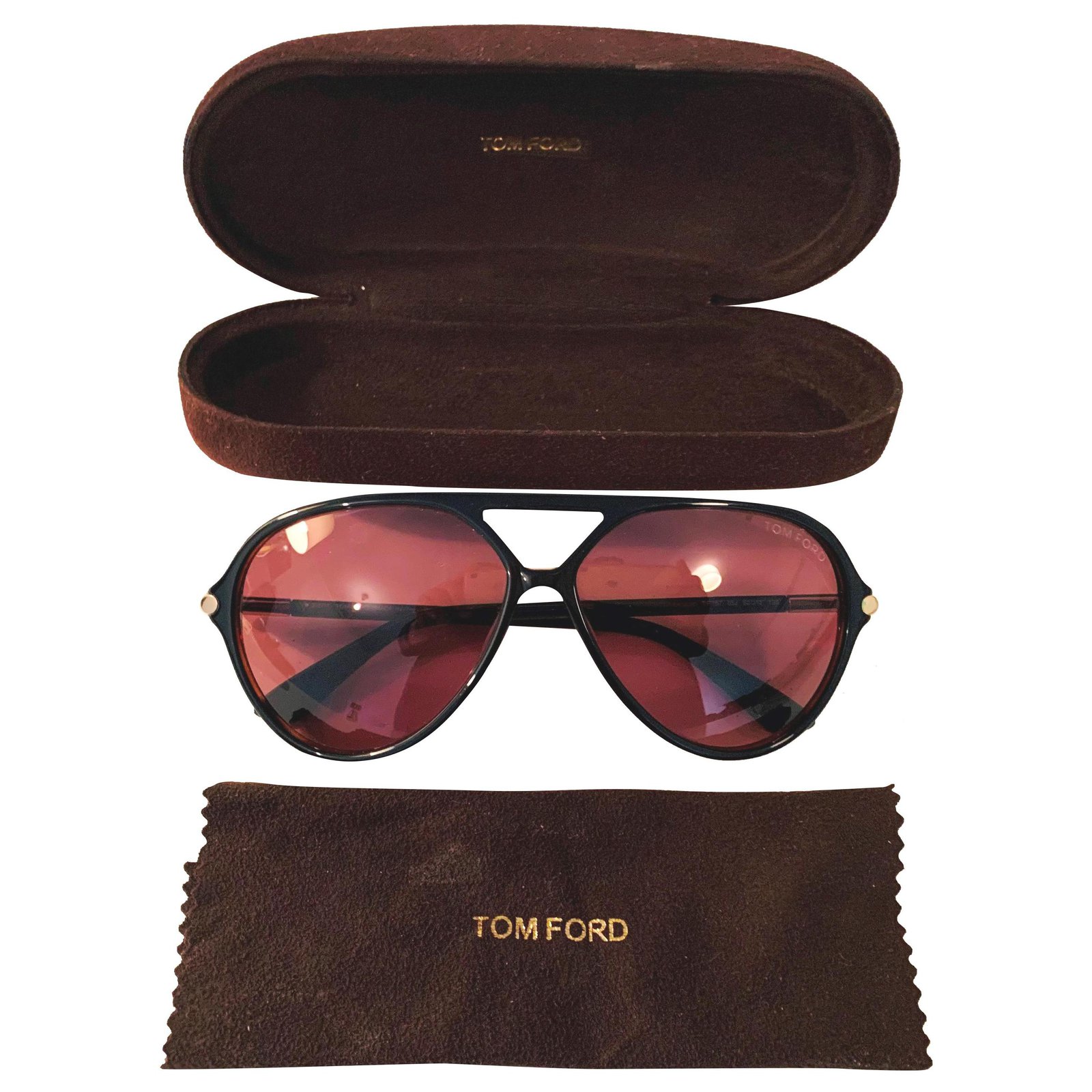 Tom Ford Leopold TF 197 05J Brown Black Plastic Acetate  - Joli  Closet