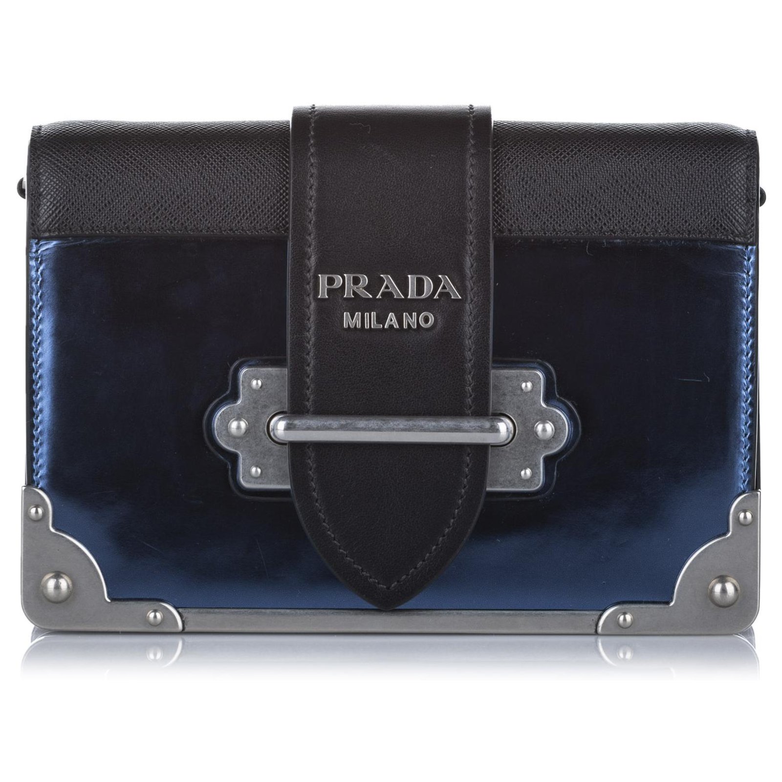 Prada cahier best sale calf leather bag