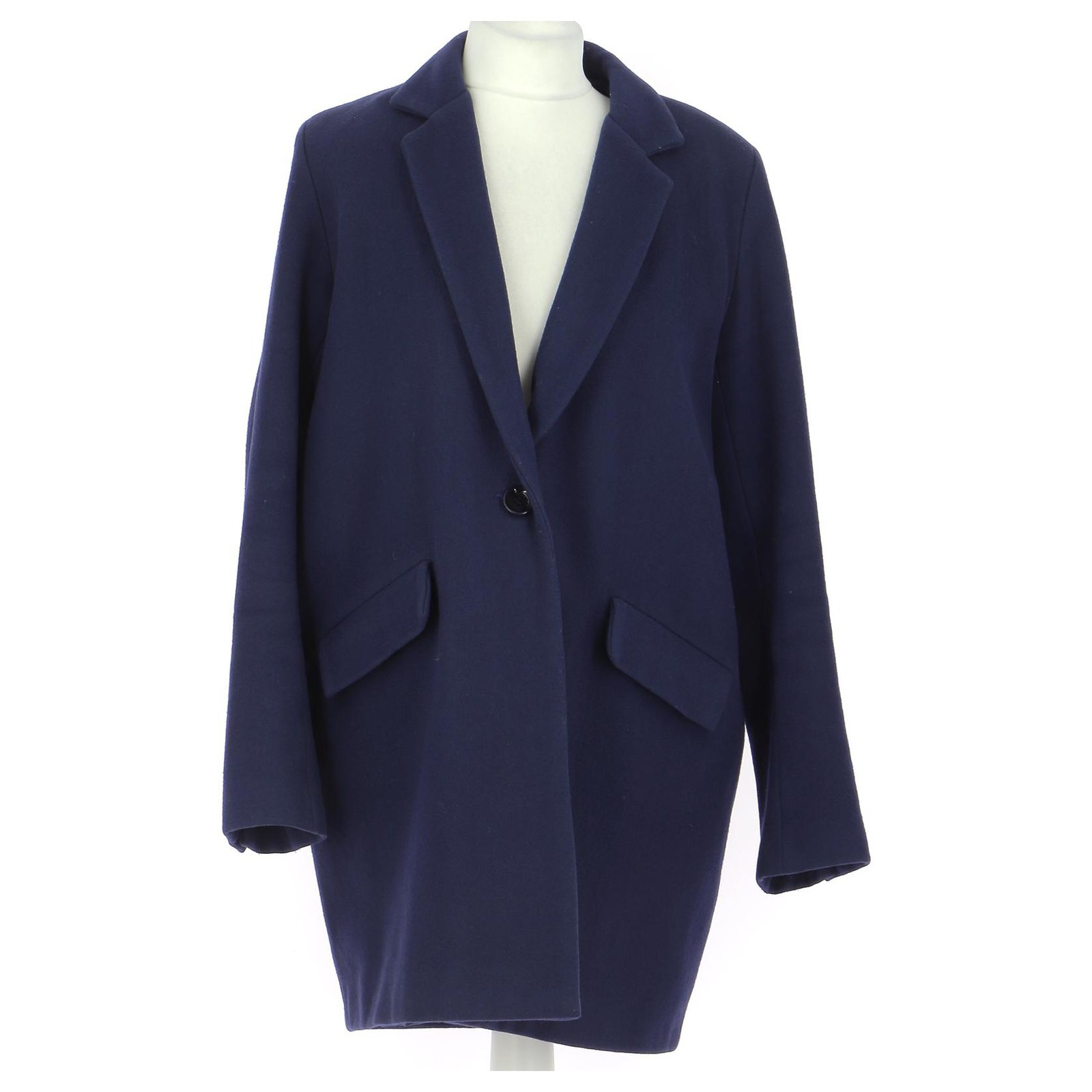 Sessun Coat Navy blue Wool ref.274089 Joli Closet