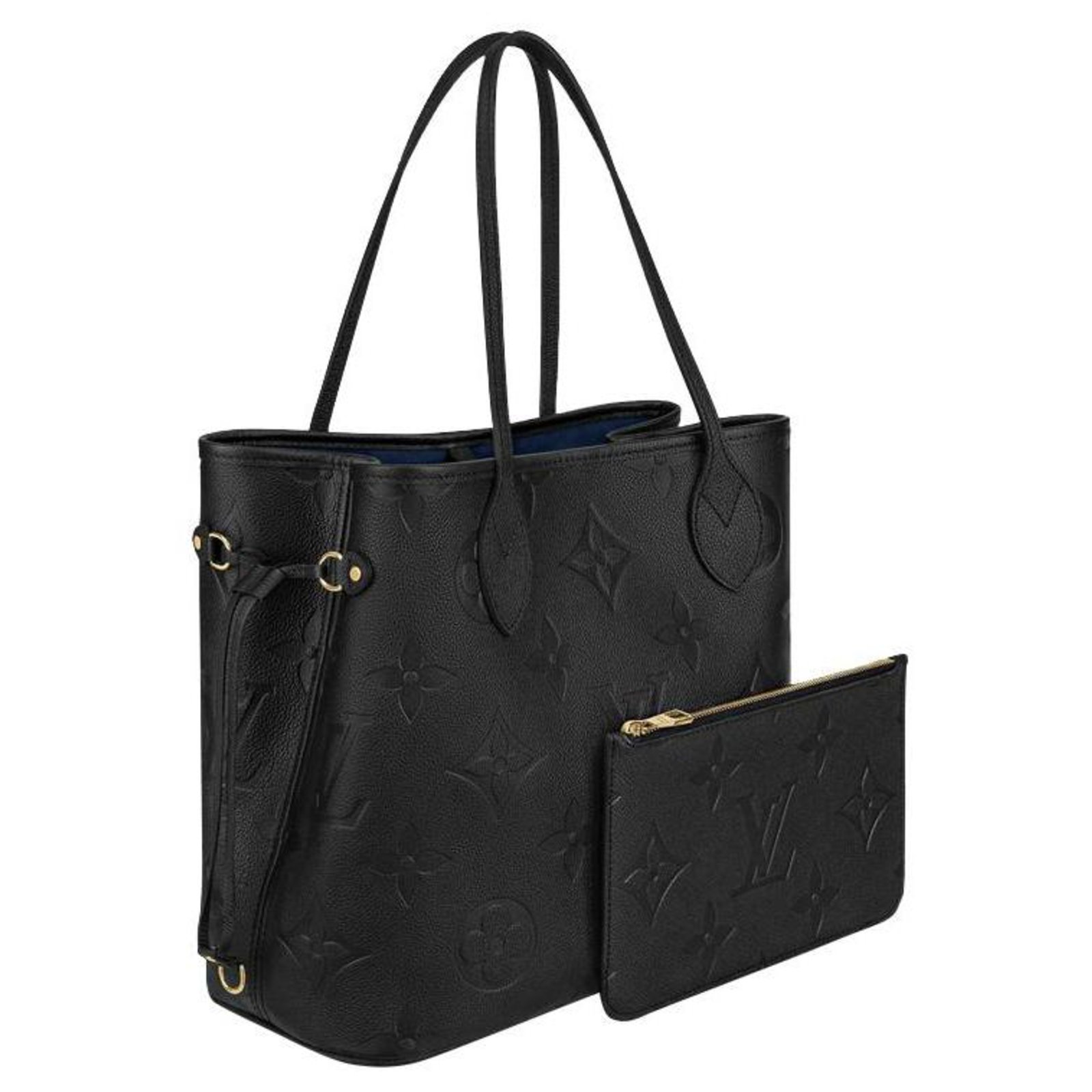 Louis Vuitton LV neverfull empreinte black leather ref.274365 - Joli Closet