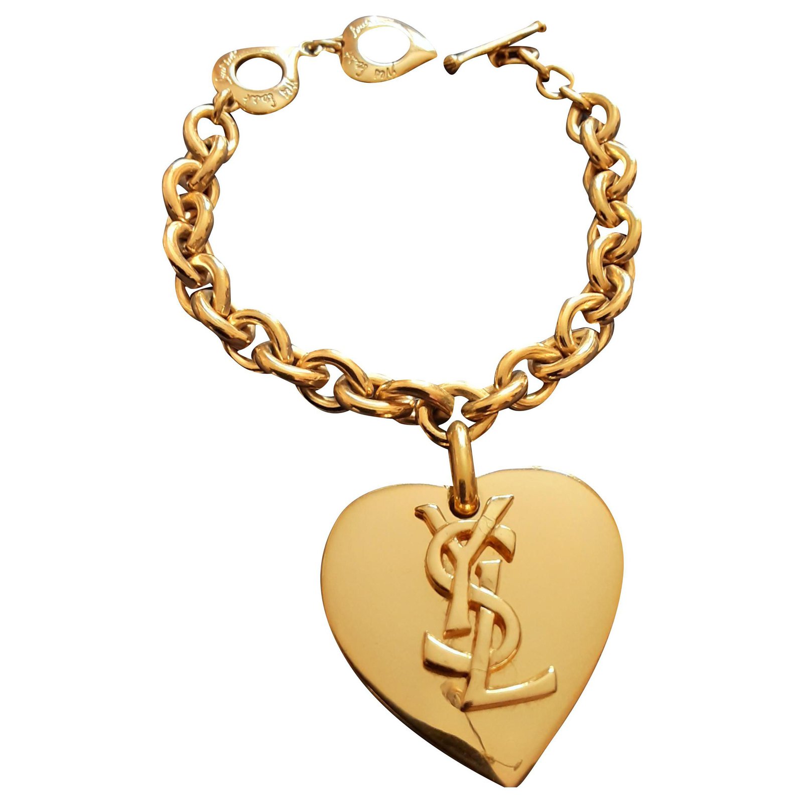 YSL Logo Chain Bracelet in Gold - Saint Laurent