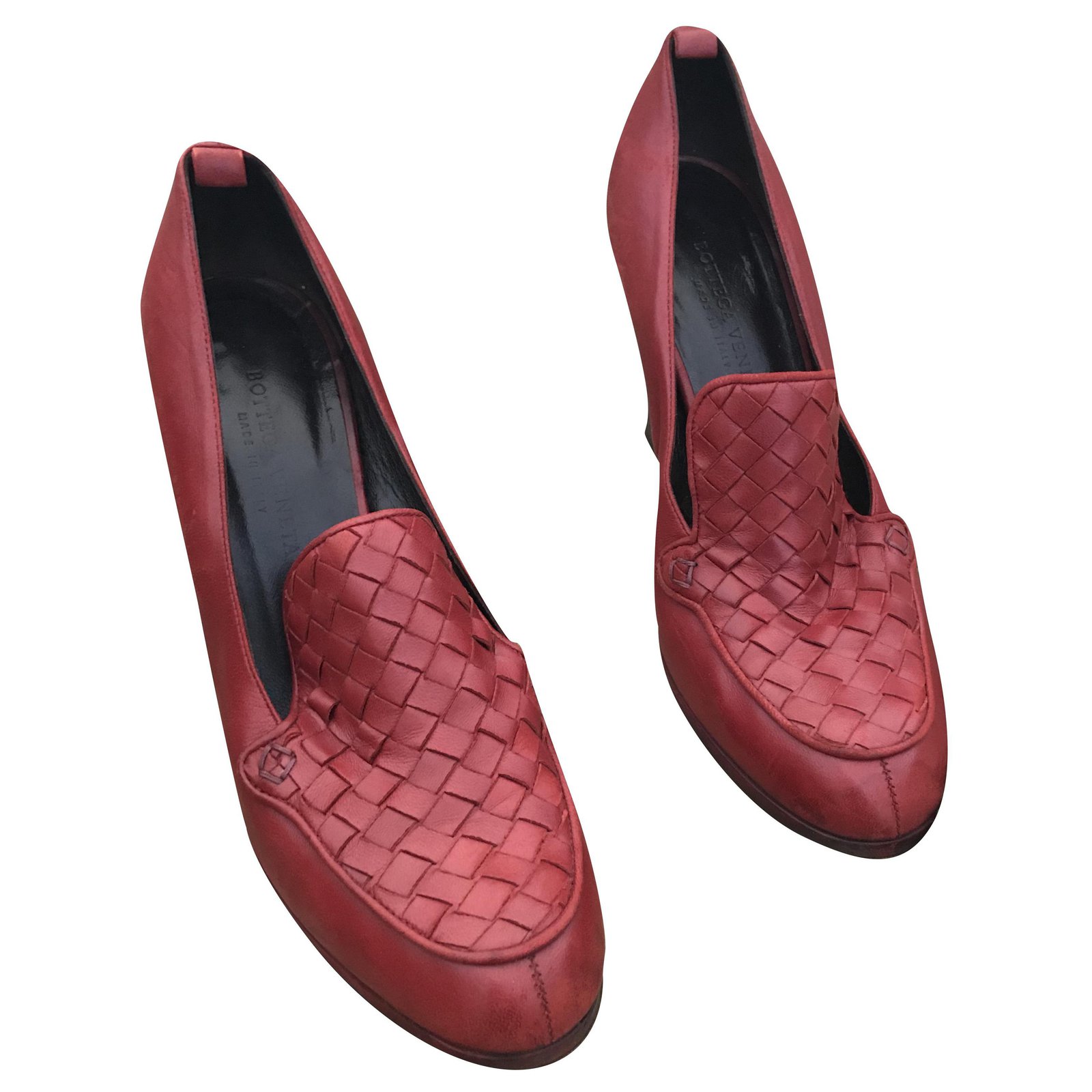 Bottega Veneta Shoes Red Leather Ref Joli Closet